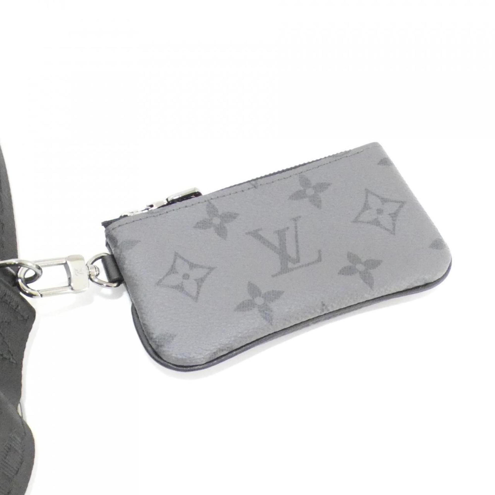 Louis Vuitton Black Gris Coated Canvas Shoulder Bag (Pre-Owned)