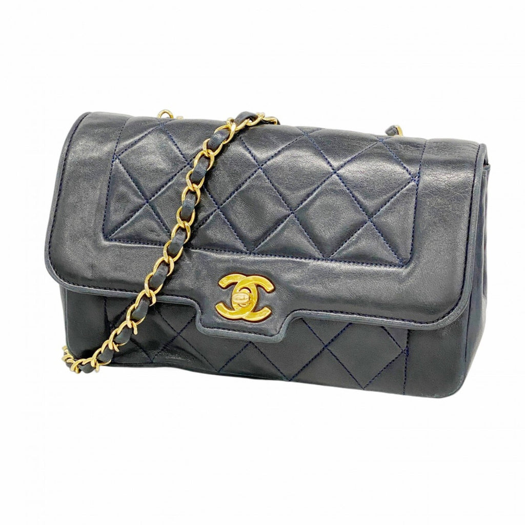 Vintage CC Chain Flap Bag Quilted Lambskin Small