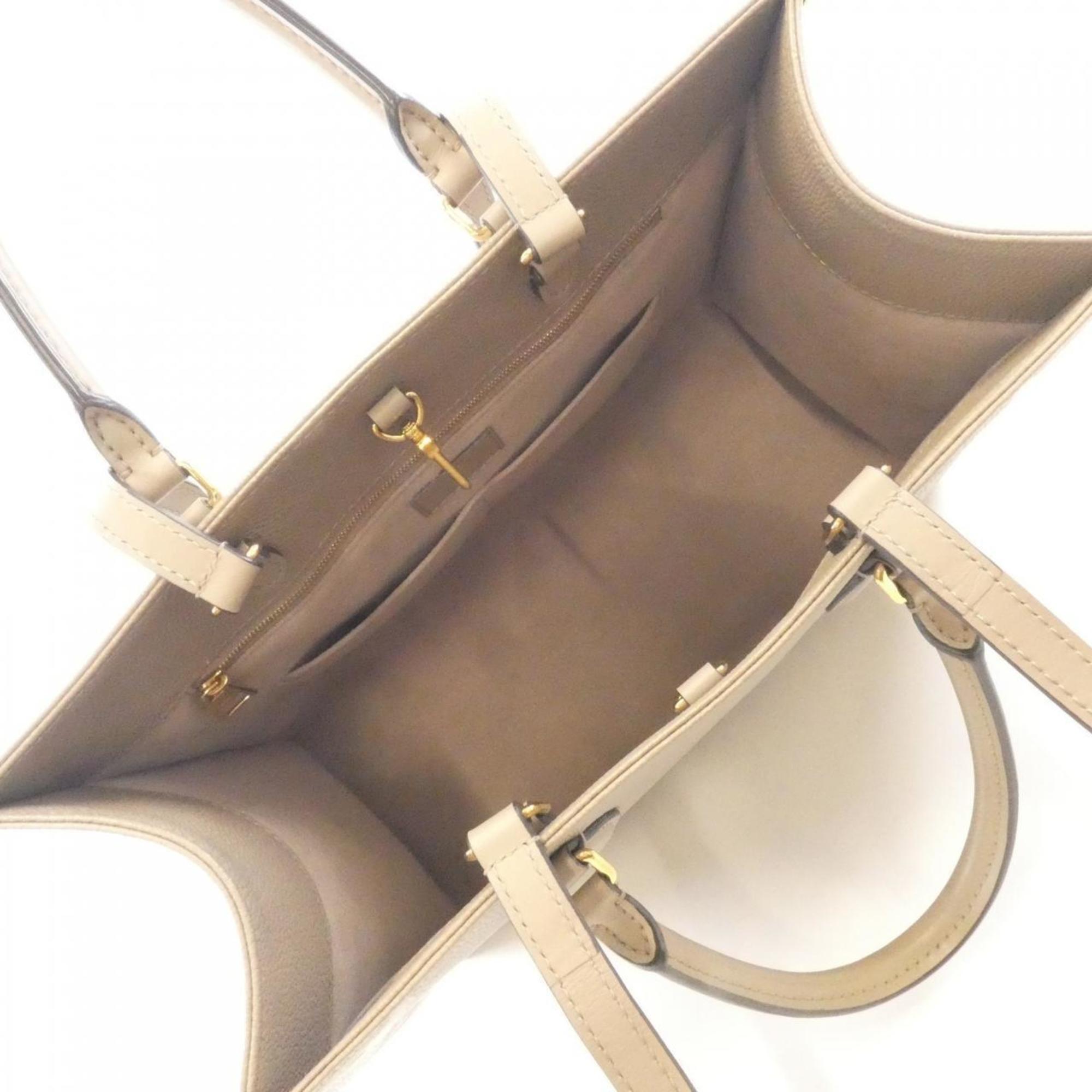 Louis Vuitton Beige Tourterelle Leather Handbag (Pre-Owned)