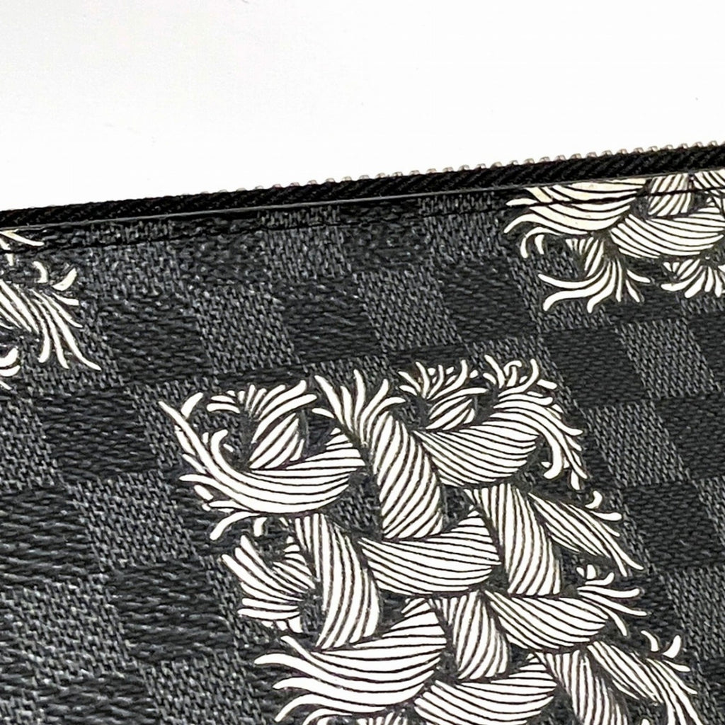 Louis Vuitton Black Pvc Clutch Bag Pochette (Pre-Owned)