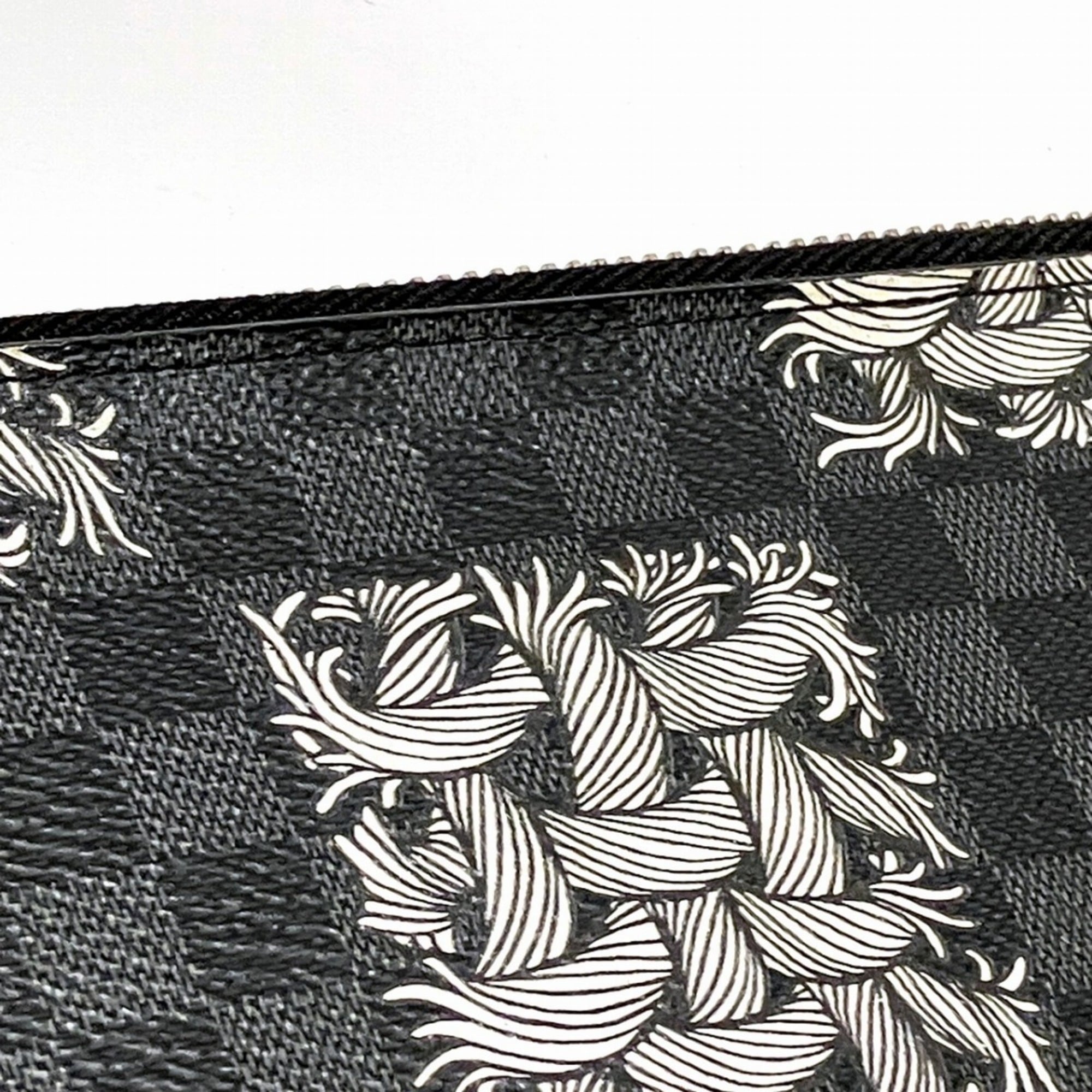 Louis Vuitton Black Pvc Clutch Bag Pochette (Pre-Owned)