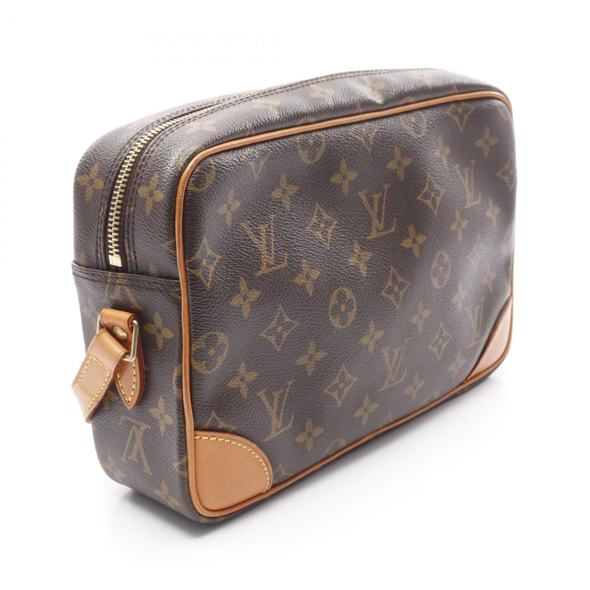 Louis Vuitton Brown Coated Canvas Shoulder Bag (Pre-Owned)