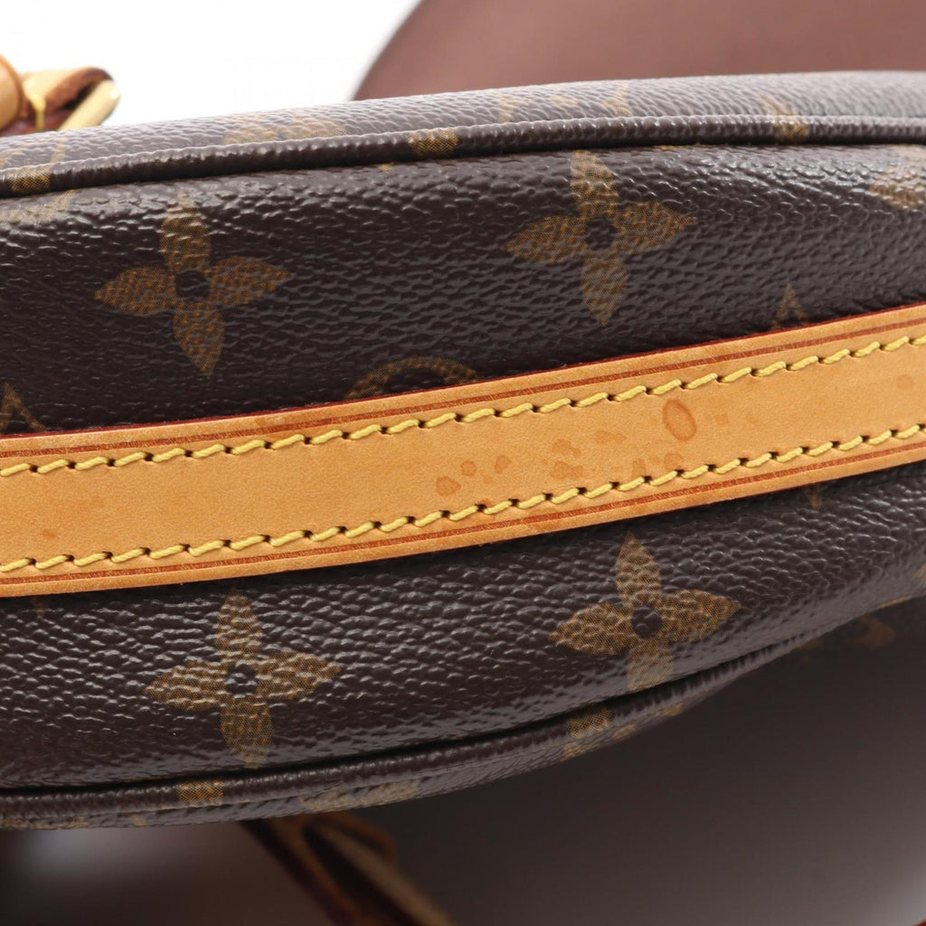 Louis Vuitton Brown Coated Canvas Leather Shoulder Bag (Pre-Owned)