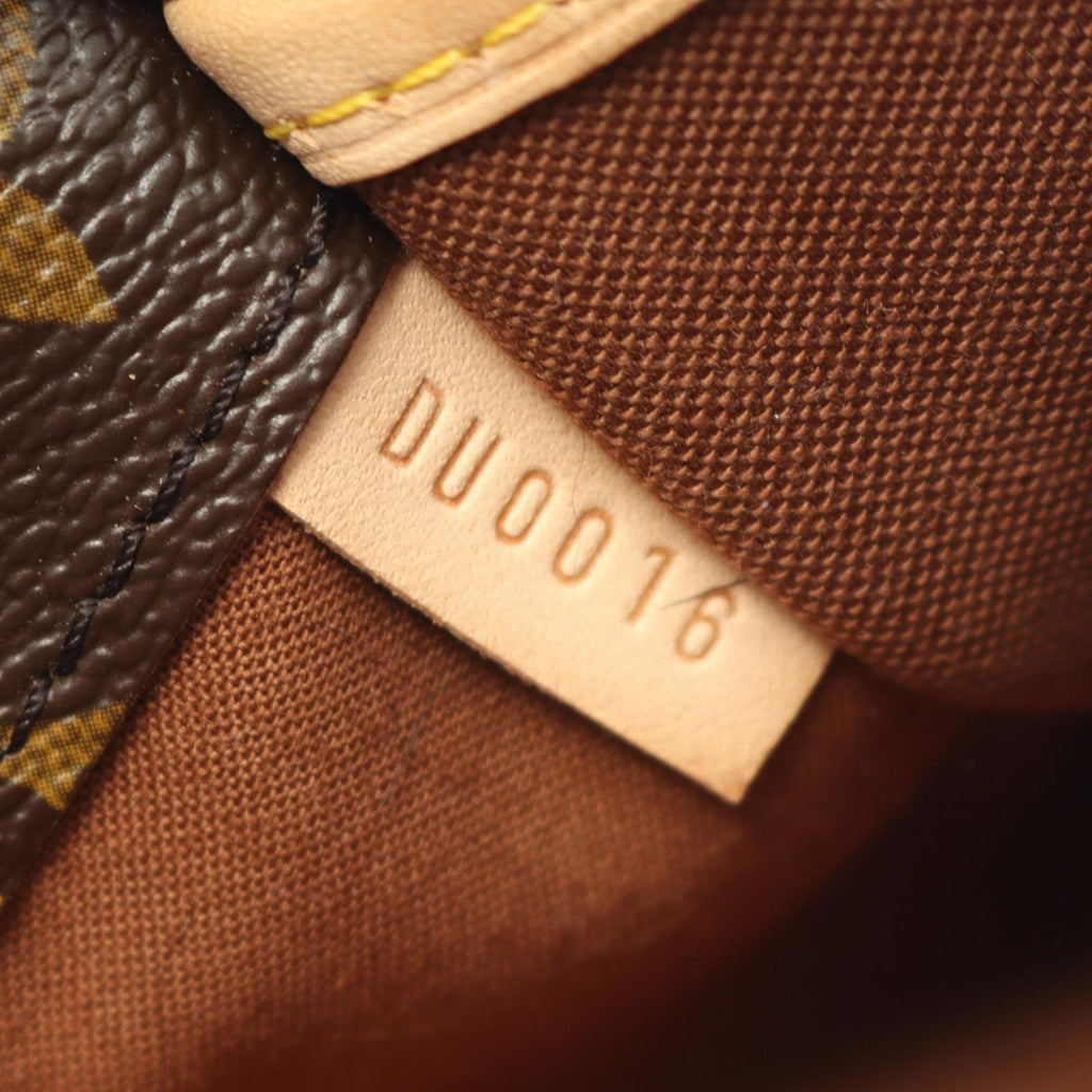 Louis Vuitton Brown Pvc Monogram Coated Canvas Leather Shoulder Bag (Pre-Owned)