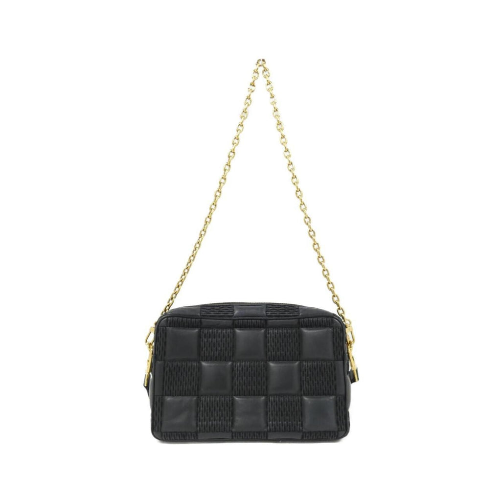Louis Vuitton Black Leather Shoulder Bag (Pre-Owned)