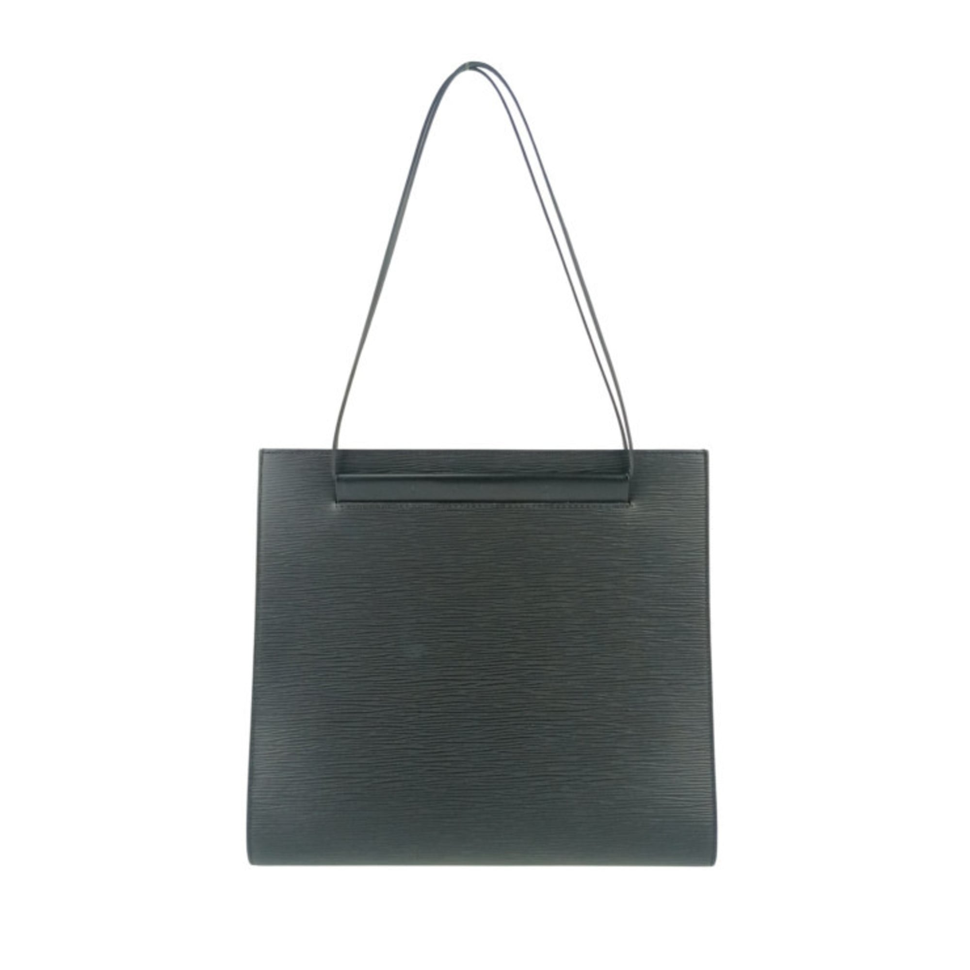 Louis Vuitton Black Epi Leather Handbag Shoulder Bag Tote Bag (Pre-Owned)