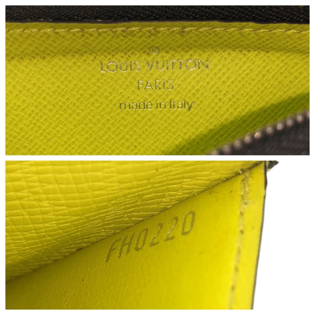 Louis Vuitton Taigarama Jaune Yellow Pvc Coin Purse/Coin Case (Pre-Owned)