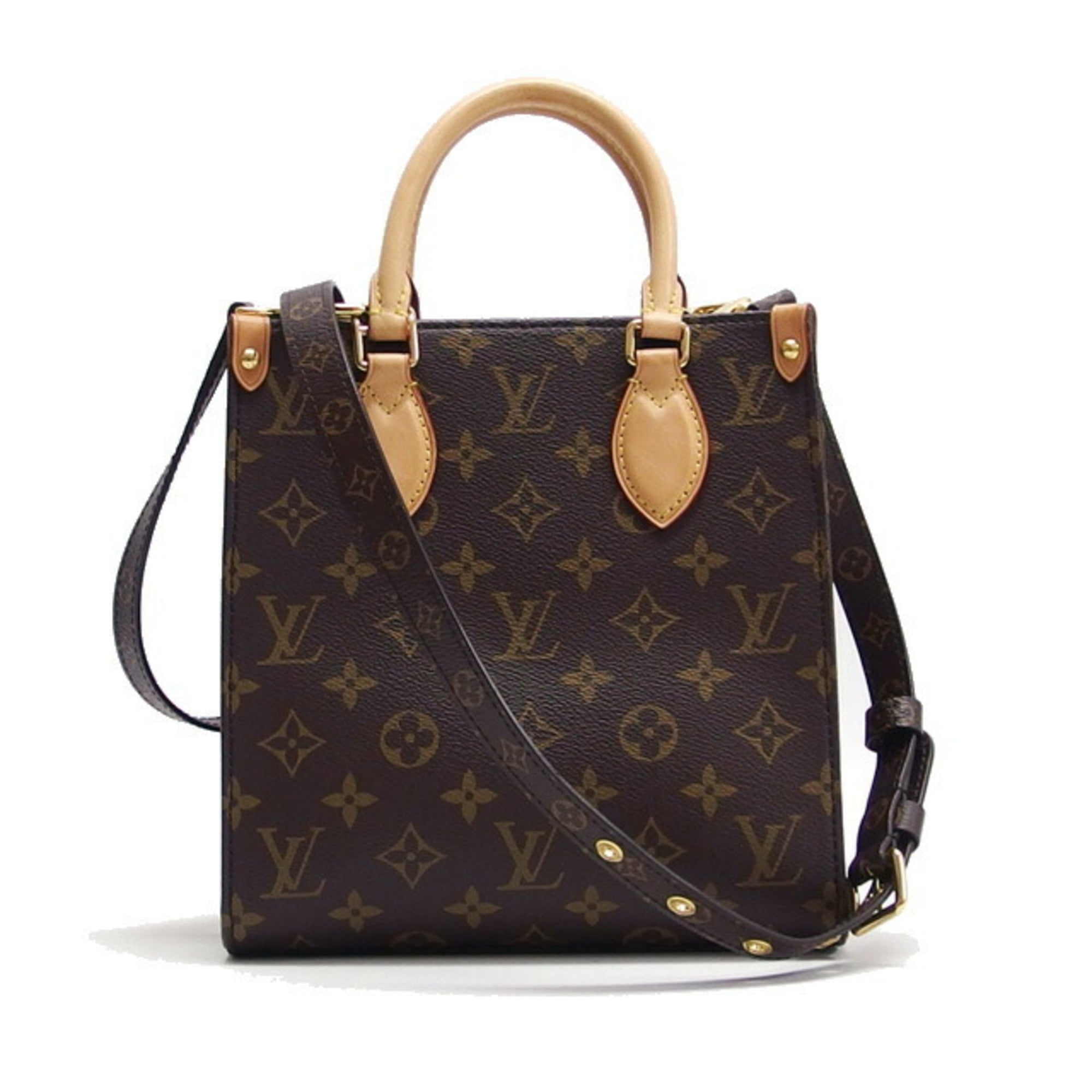 Louis Vuitton Brown Monogram Canvas Handbag Shoulder Bag (Pre-Owned)