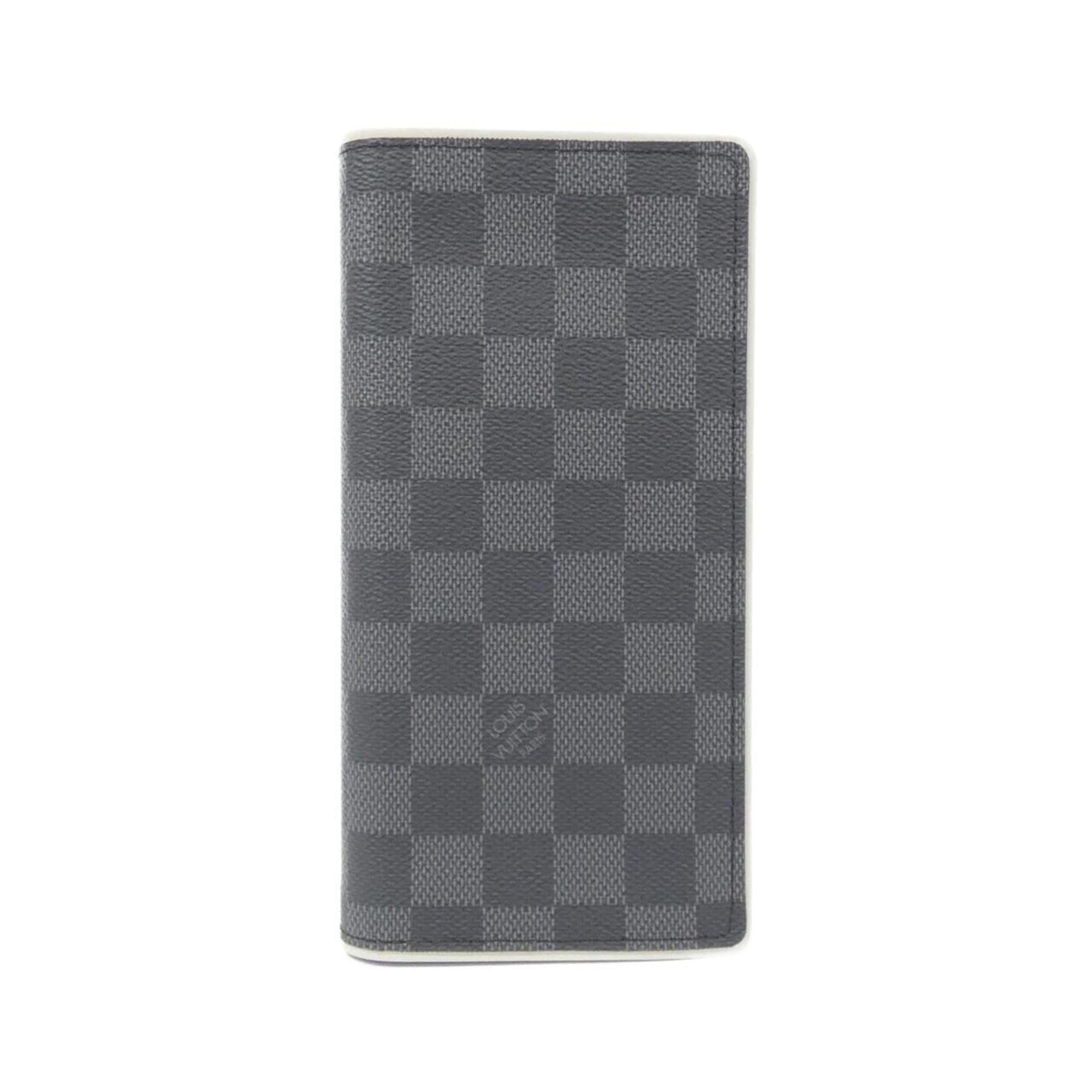 Louis Vuitton Damier Graphite Damier Graphite Gray Taupe Damier Graphite Long Wallet (Bi-Fold) (Pre-Owned)