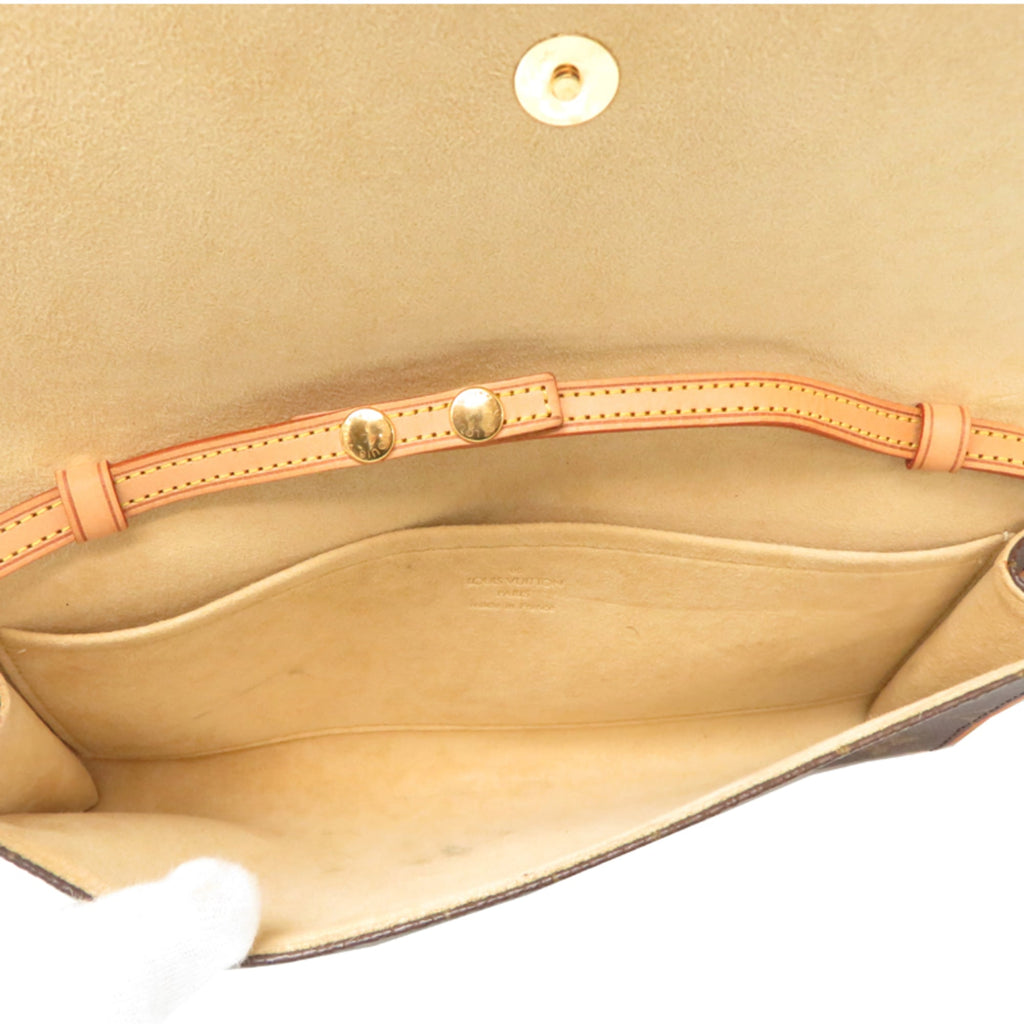 Louis Vuitton Brown Monogram Pochette Shoulder Bag (Pre-Owned)