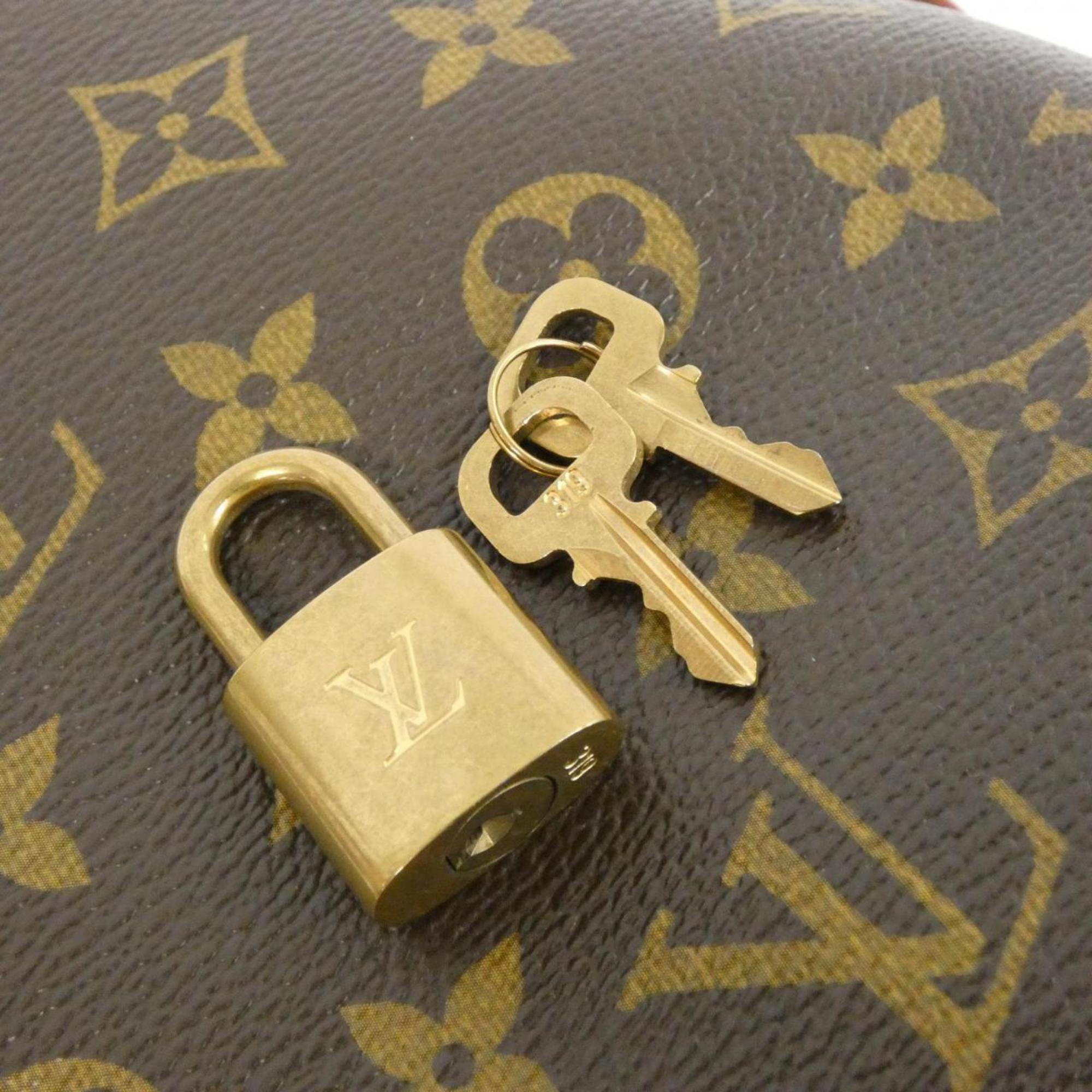 Louis Vuitton Monogram Marron Coated Canvas Handbag Shoulder Bag (Pre-Owned)