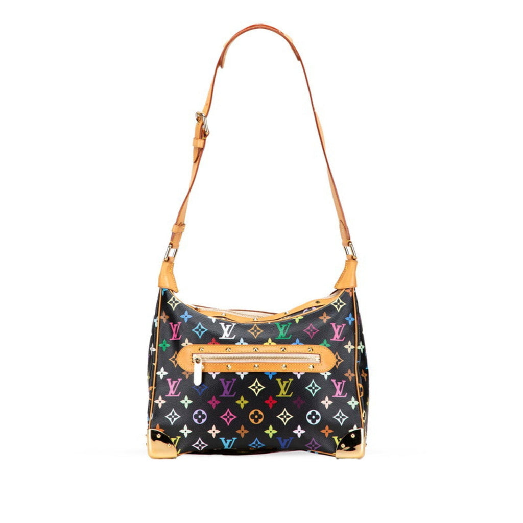 Louis Vuitton Monogram Multicolore Black Noir Pvc Leather Shoulder Bag (Pre-Owned)