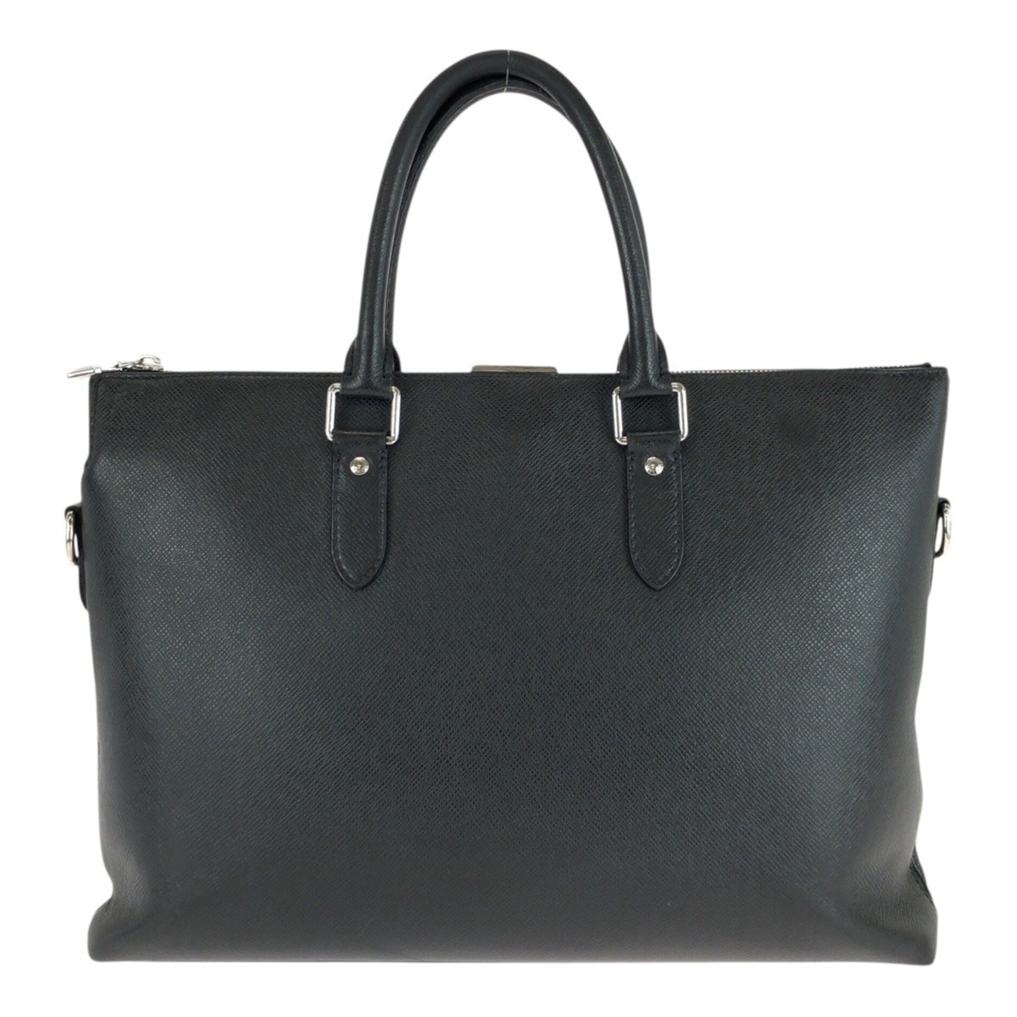 Louis Vuitton Black Taiga Leather Briefcase (Pre-Owned)