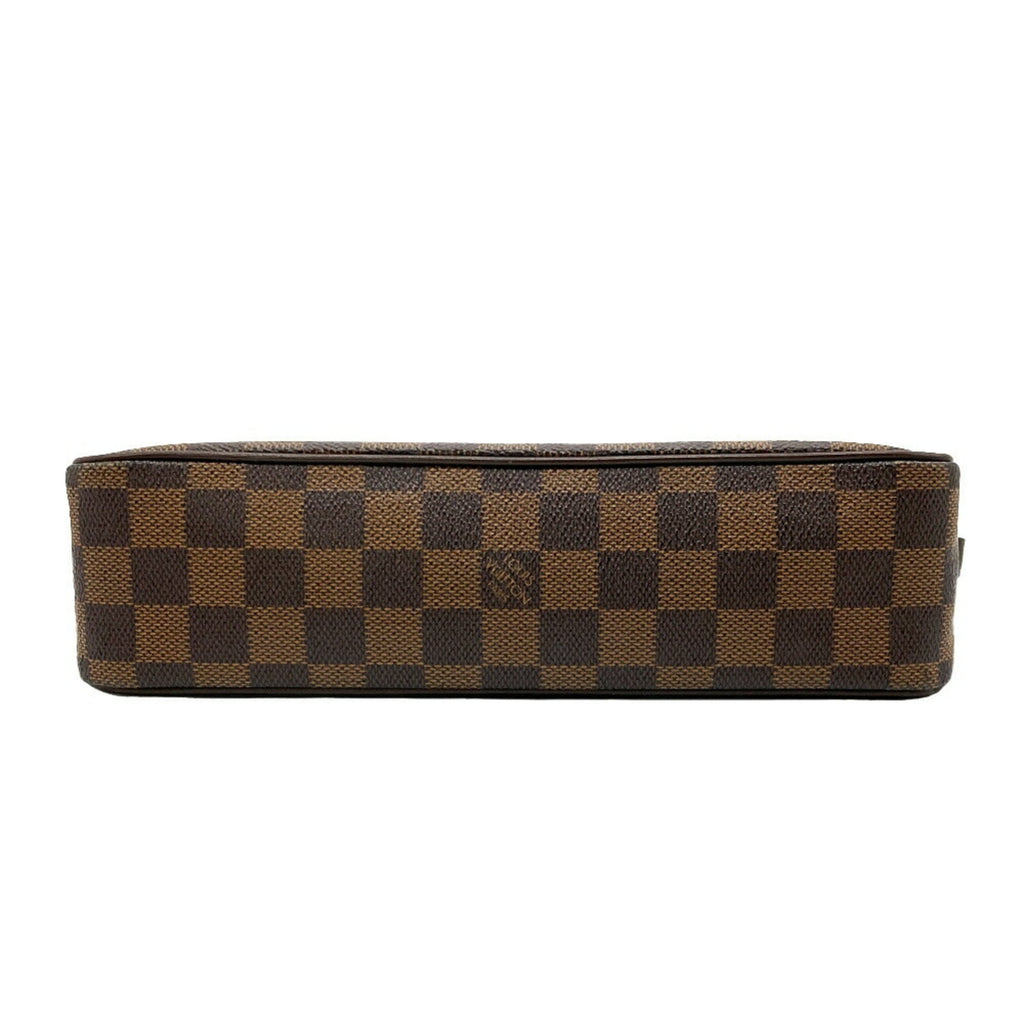 Louis Vuitton Damier Brown Damier Canvas Ebene Galle Leather Shoulder Bag (Pre-Owned)