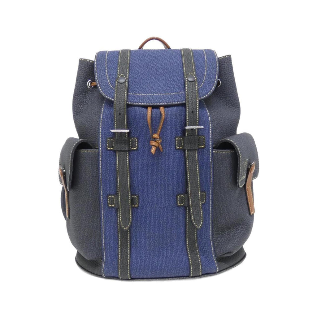 Louis Vuitton Blue Leather Backpack (Pre-Owned)