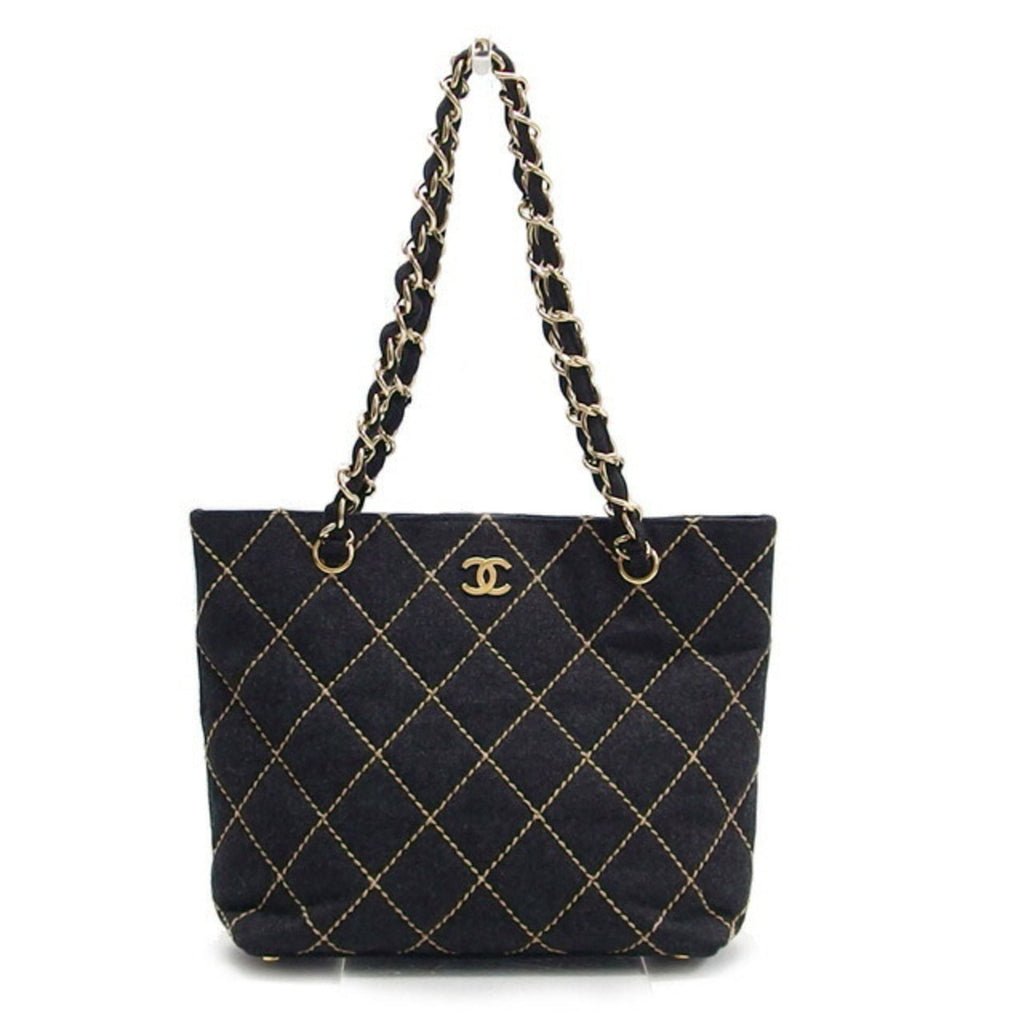 Surpique Chain Tote Quilted Wool Small
