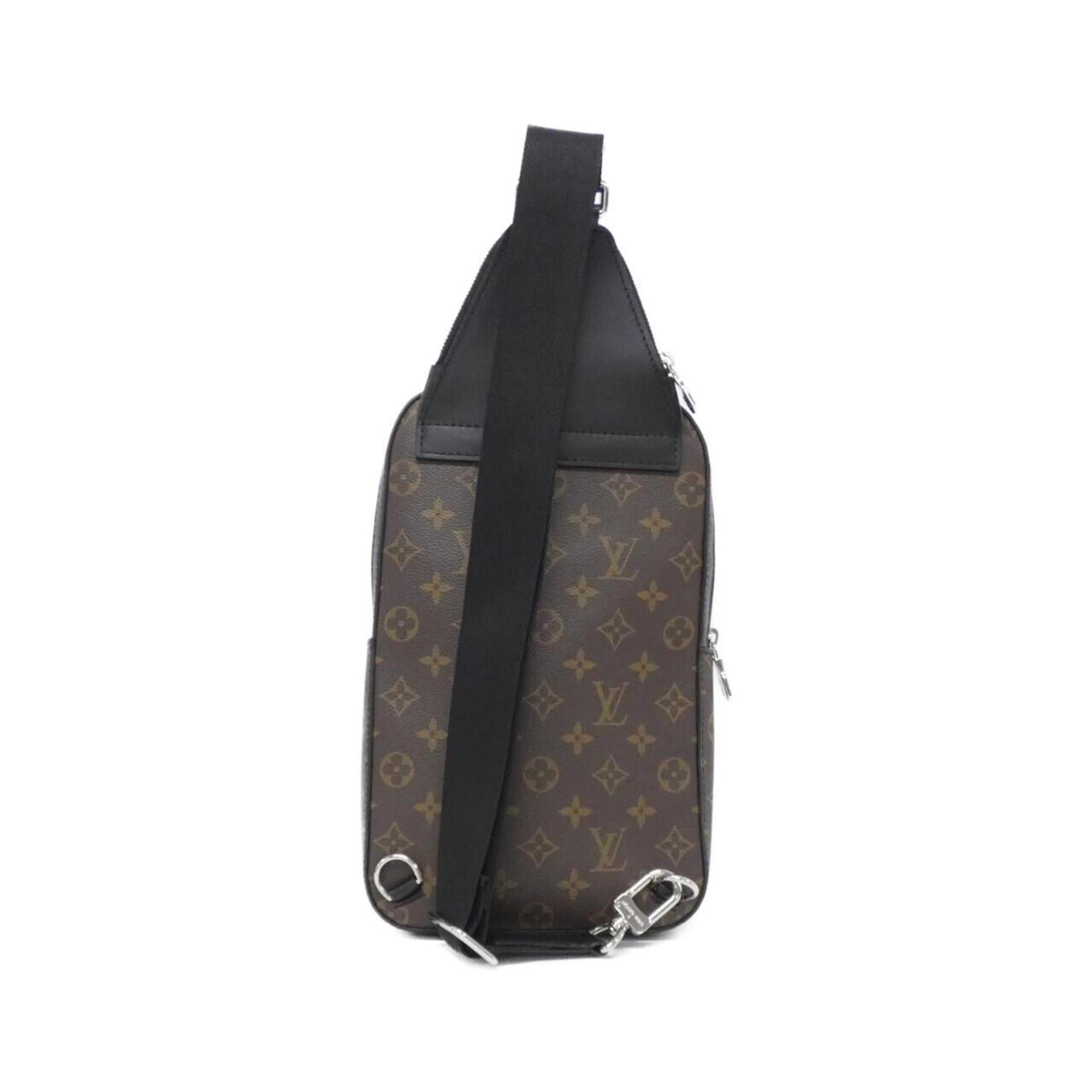 Louis Vuitton Black Marron Coated Canvas Shoulder Bag (Pre-Owned)