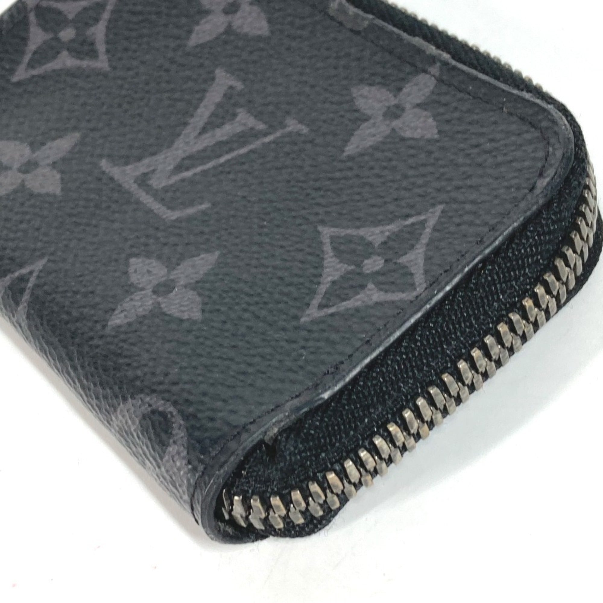 Louis Vuitton Black Monogram Eclipse Monogram Eclipse Coin Purse/Coin Case (Pre-Owned)