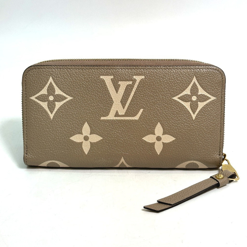 Louis Vuitton Monogram Empreinte Beige Tourterelle Monogram Empreinte Long Wallet (Bi-Fold) (Pre-Owned)