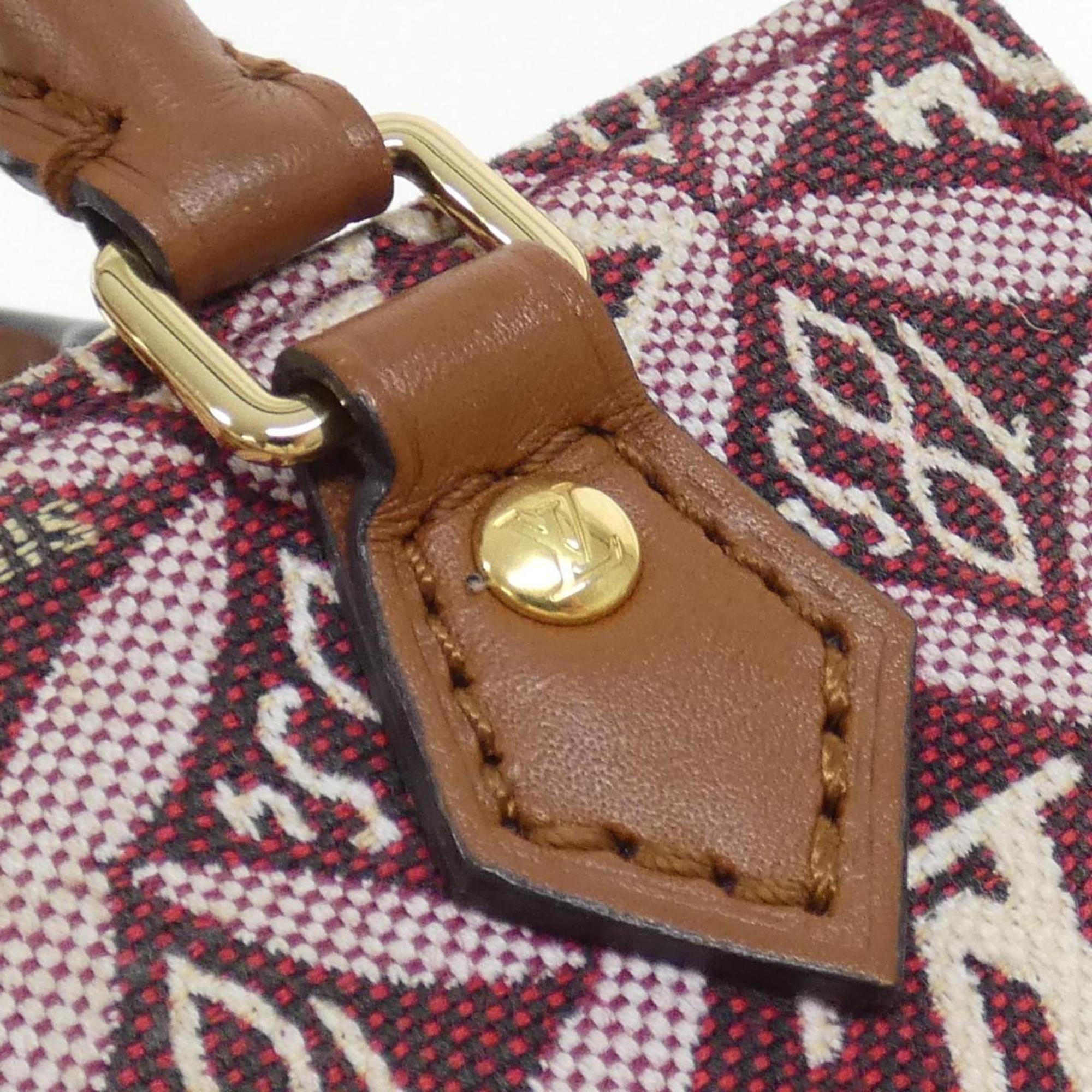 Louis Vuitton Bordeaux Jacquard Handbag (Pre-Owned)