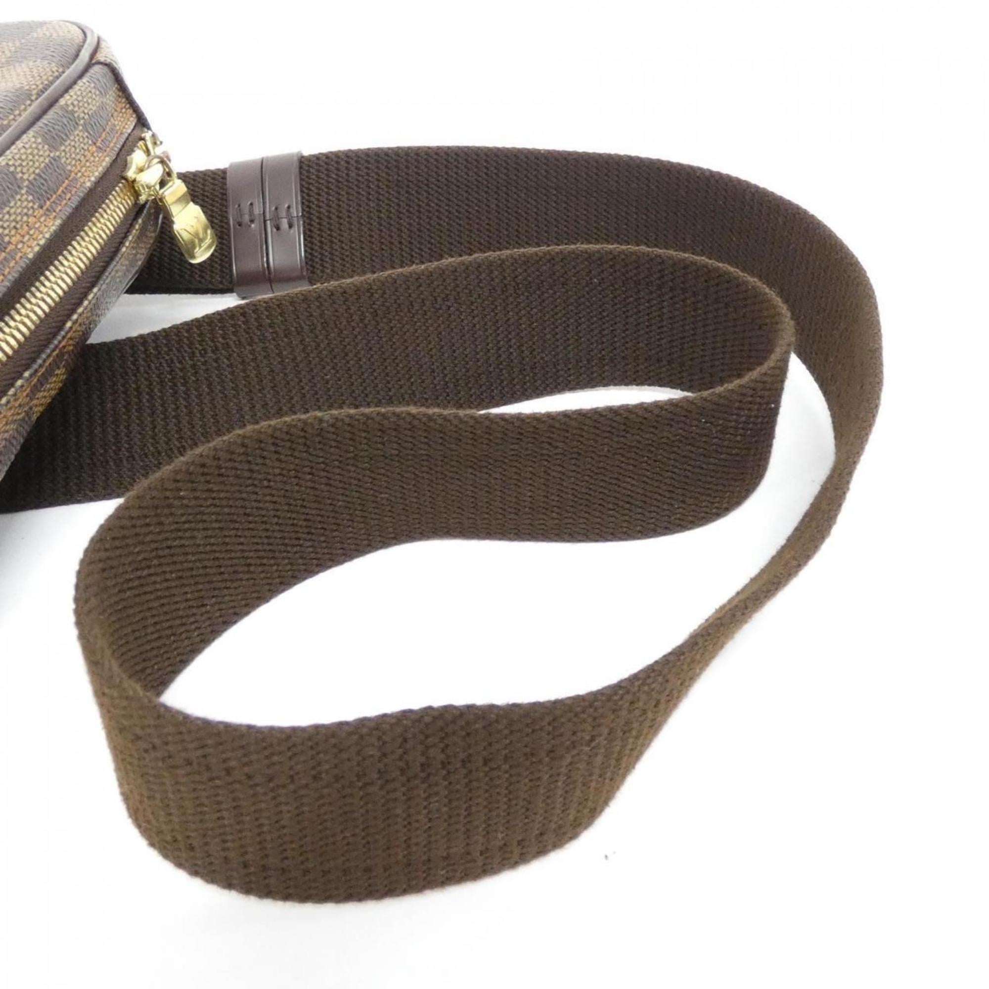 Louis Vuitton Ebene Coated Canvas Pochette Shoulder Bag (Pre-Owned)