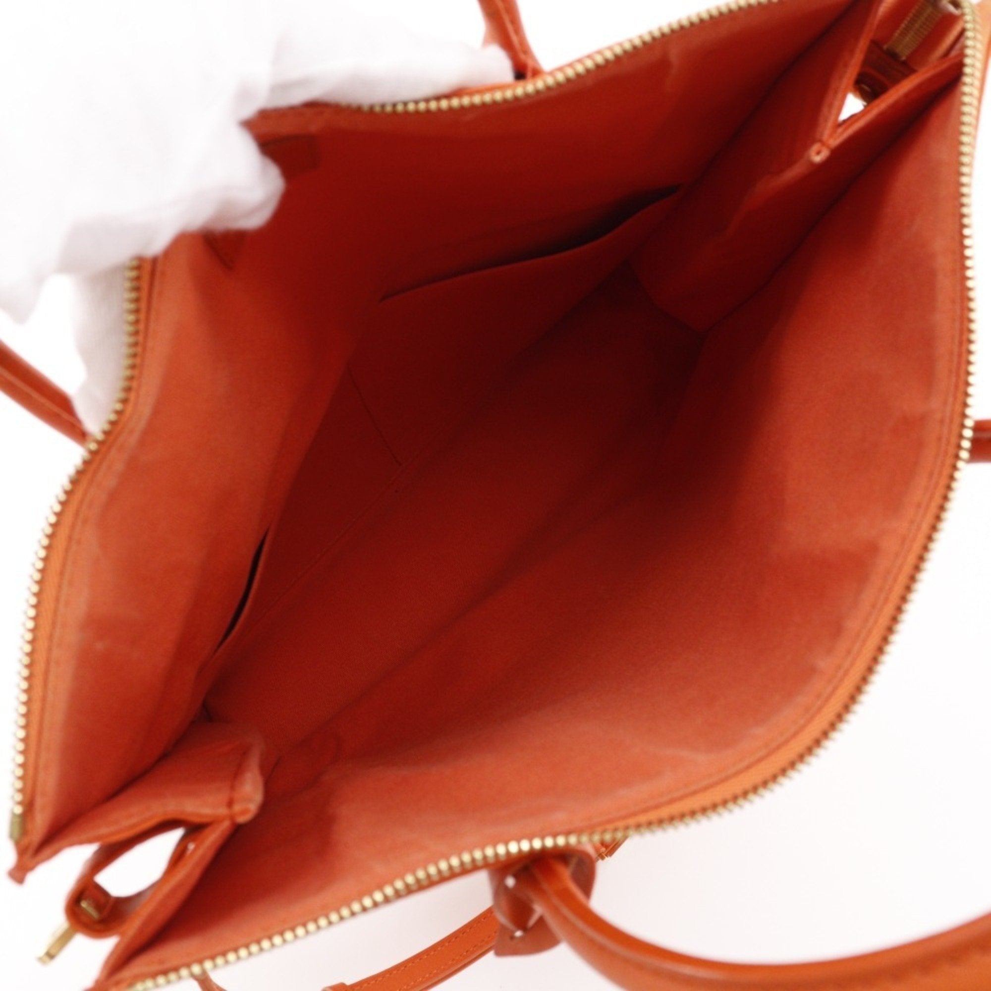 Louis Vuitton Orange Pimont Damier Canvas Handbag Tote Bag (Pre-Owned)