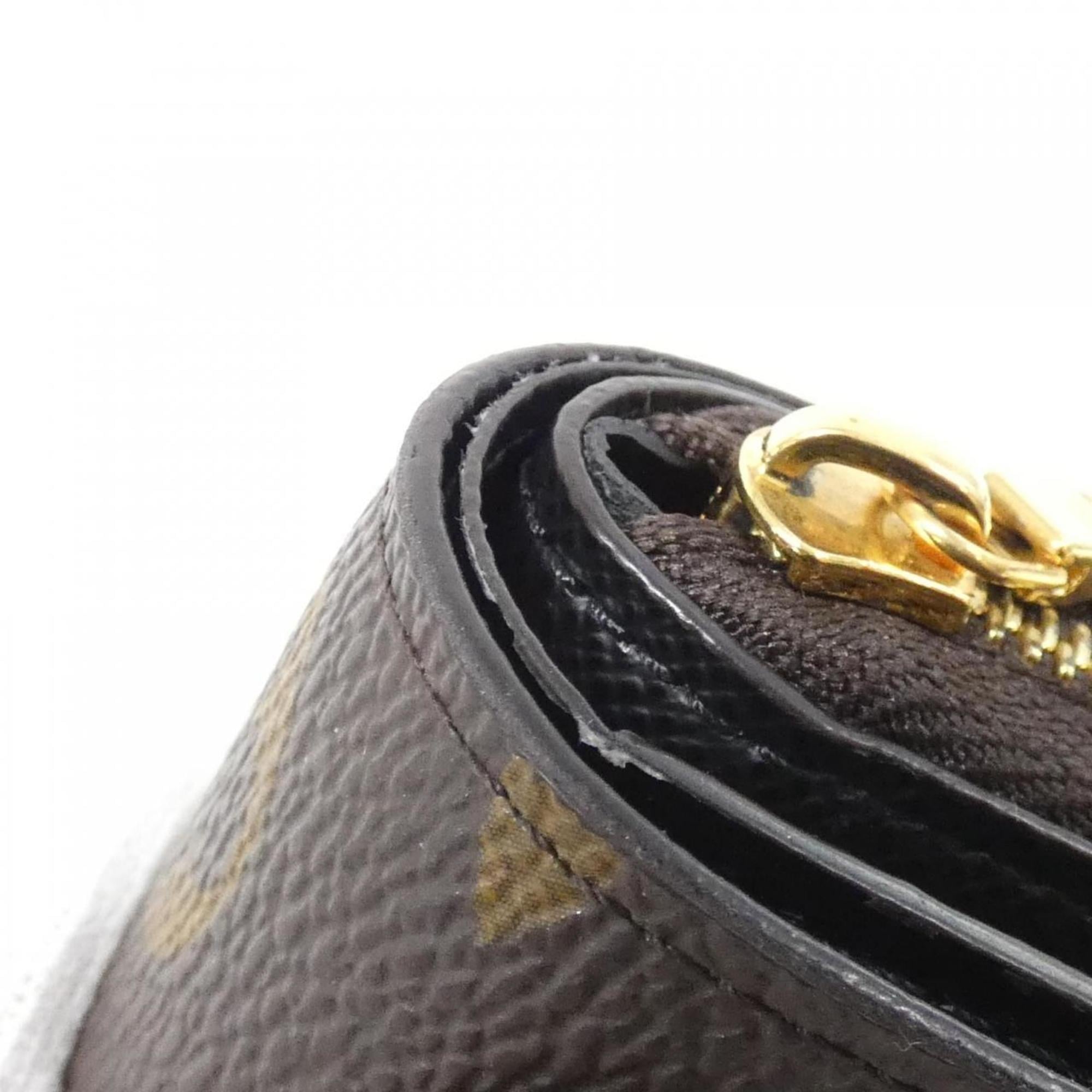 Louis Vuitton Marron Coated Canvas Wallet (Bi-Fold) (Pre-Owned)