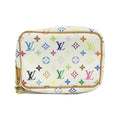 Louis Vuitton White Coated Canvas Pouch (Pre-Owned)