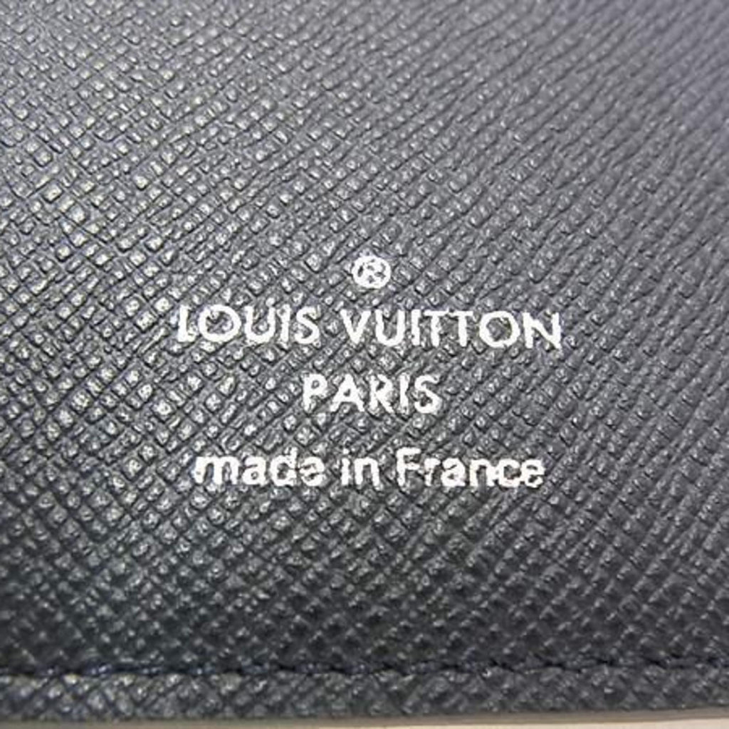 Louis Vuitton Ardoise Black Taiga Leather Long Wallet (Bi-Fold) (Pre-Owned)