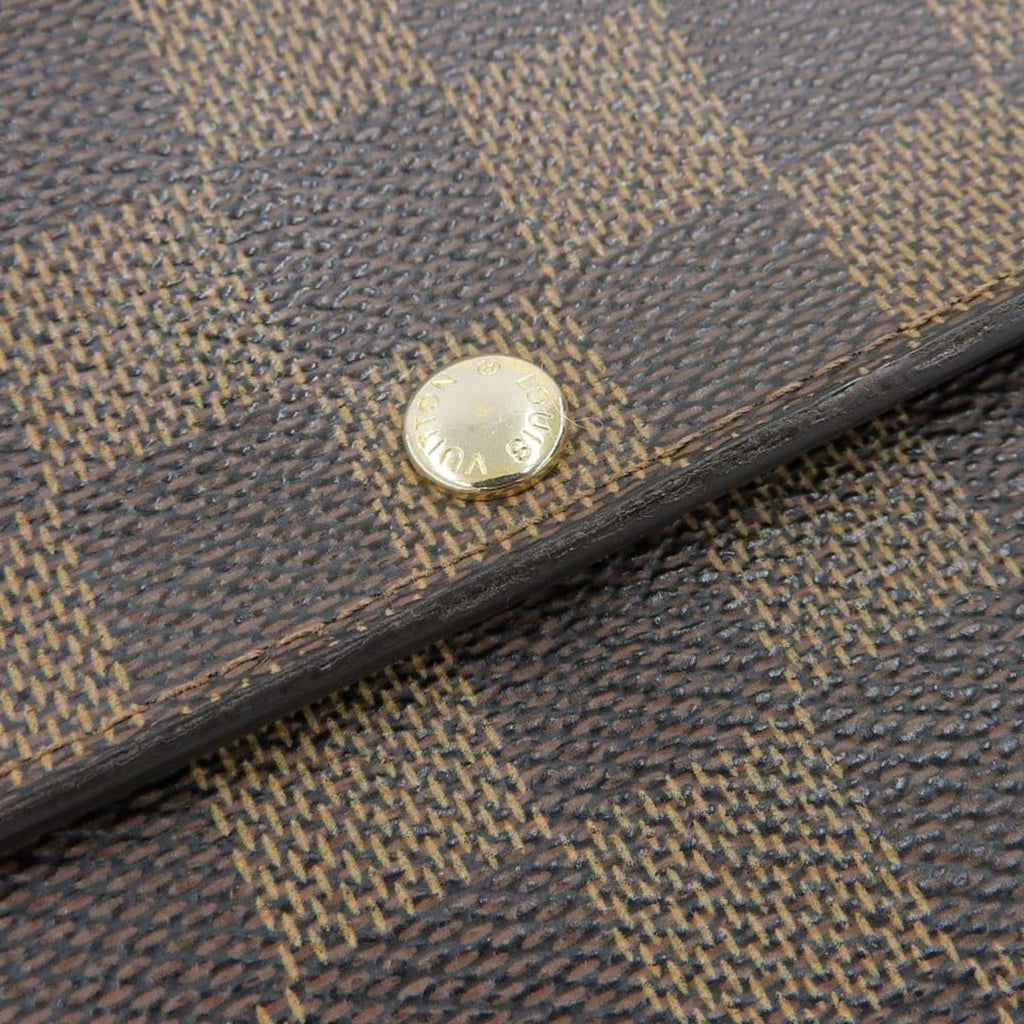 Louis Vuitton Ebene Pvc Long Wallet (Bi-Fold) (Pre-Owned)