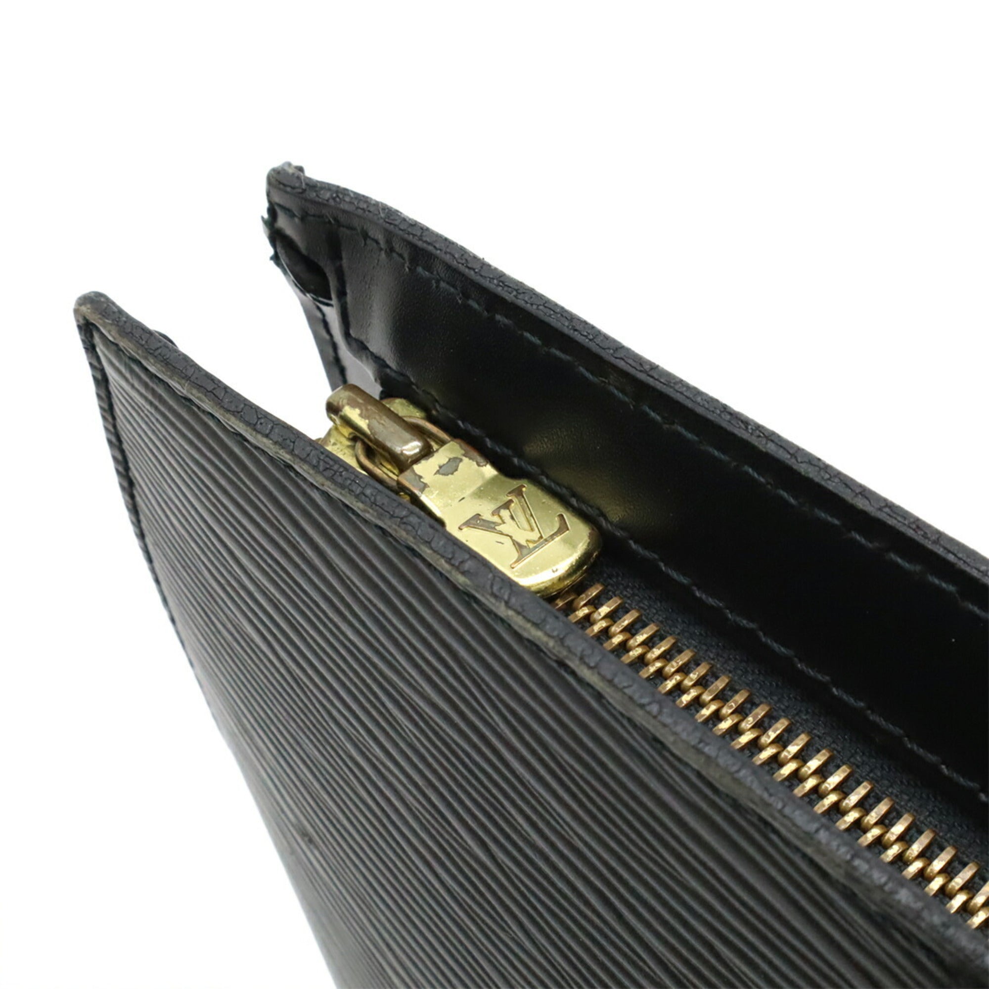 Louis Vuitton Black Noir Epi Leather Handbag Tote Bag (Pre-Owned)