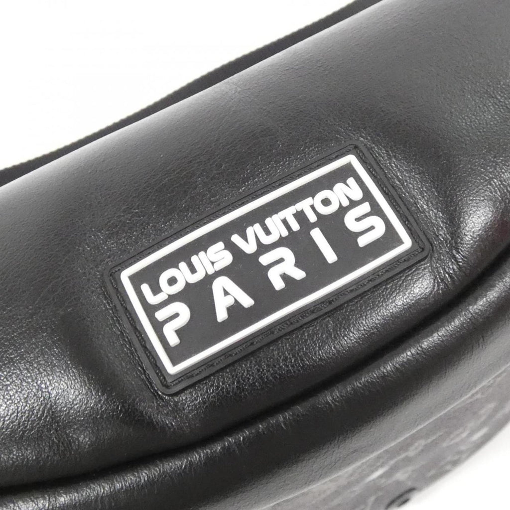 Louis Vuitton Black Silver Coated Canvas Shoulder Bag (Pre-Owned)