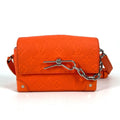 Louis Vuitton Orange Leather Pochette Shoulder Bag (Pre-Owned)