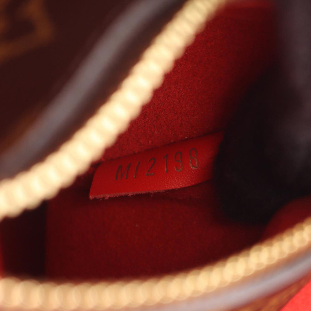 Louis Vuitton Brown Coquelicots Monogram Red Color Coated Canvas Leather Shoulder Bag (Pre-Owned)