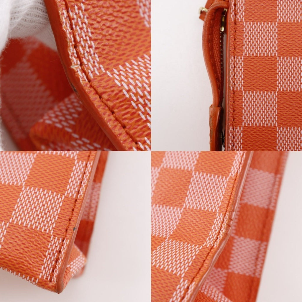Louis Vuitton Orange Pimont Damier Canvas Handbag Tote Bag (Pre-Owned)