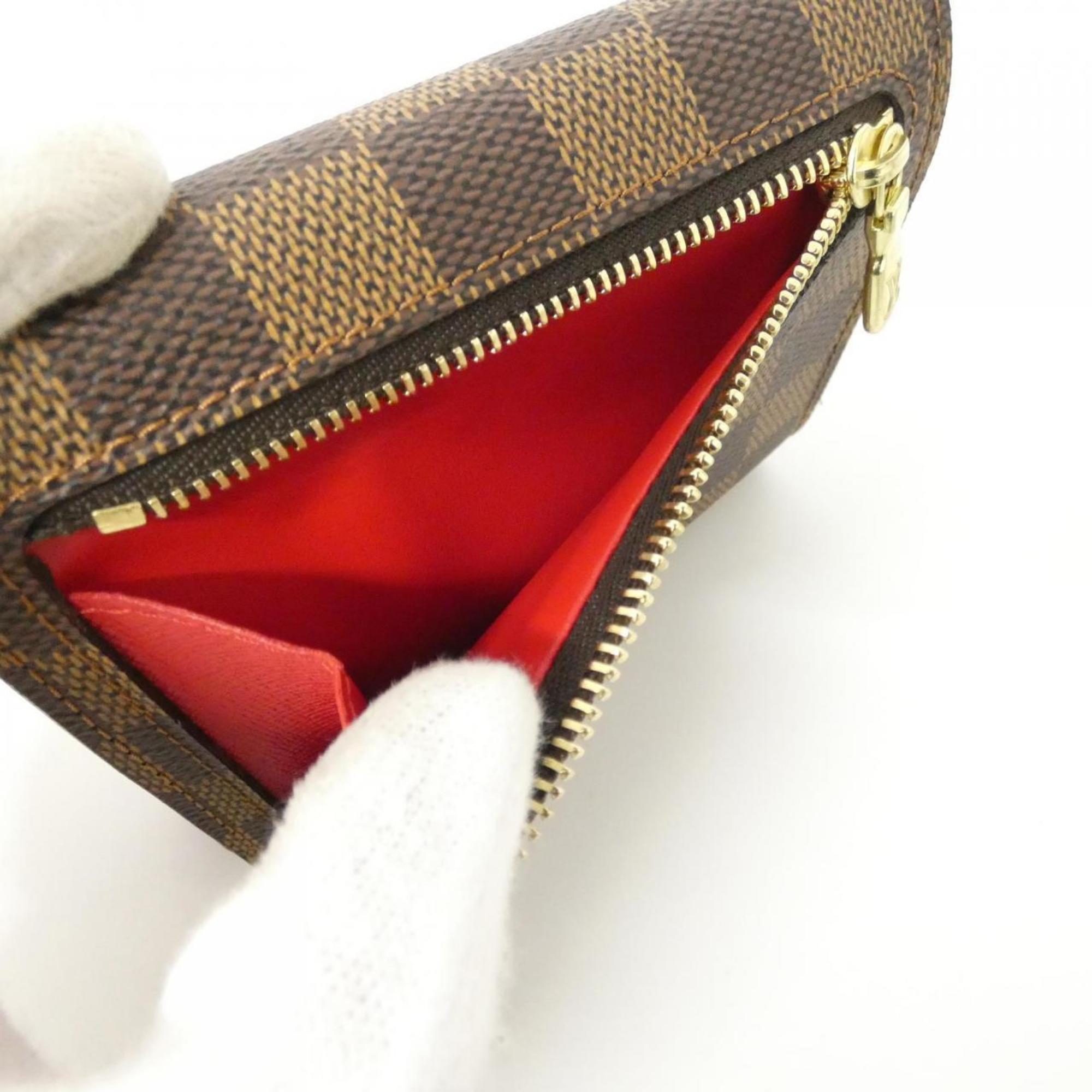 Louis Vuitton Ebene Coated Canvas Wallet (Tri-Fold) (Pre-Owned)