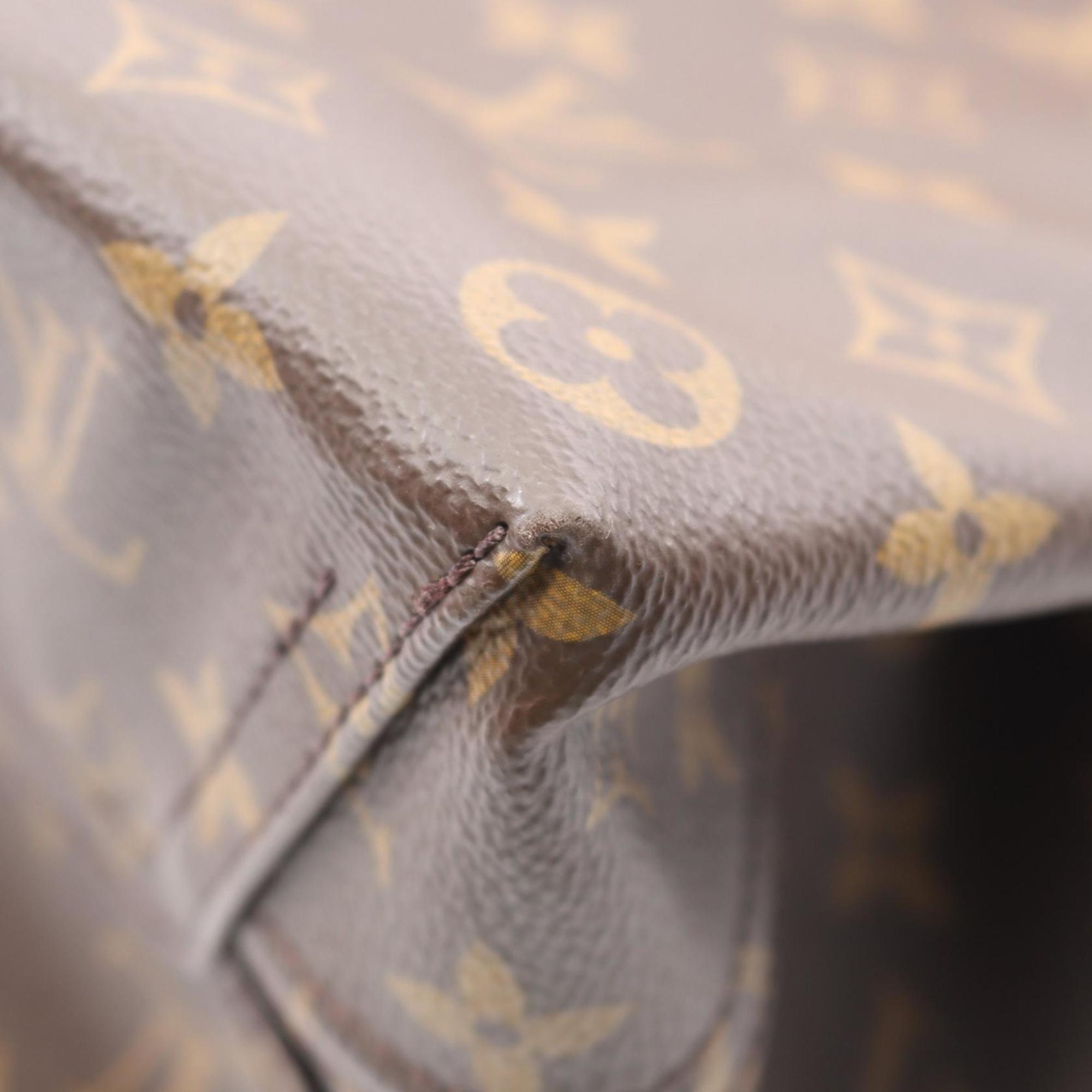 Louis Vuitton Brown Coated Canvas Leather Handbag (Pre-Owned)