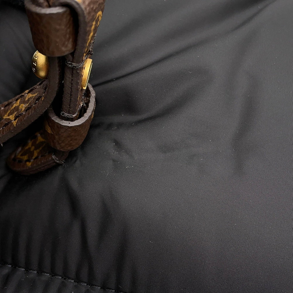 Louis Vuitton Noir Nylon Monogram Backpack (Pre-Owned)