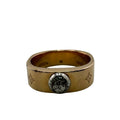 Louis Vuitton Pink Gold Metal Band Ring (Pre-Owned)