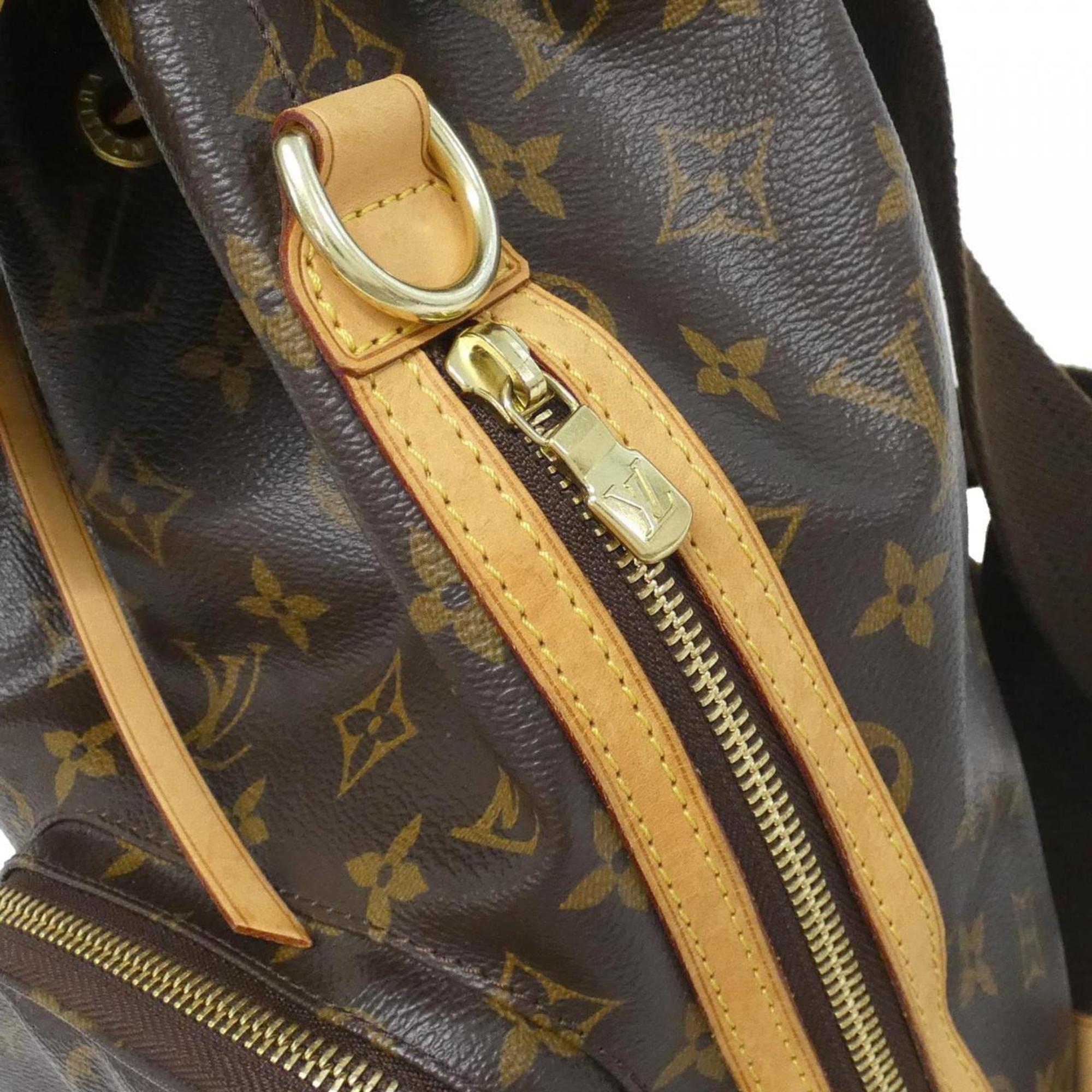 Louis Vuitton Monogram Marron Coated Canvas Backpack (Pre-Owned)