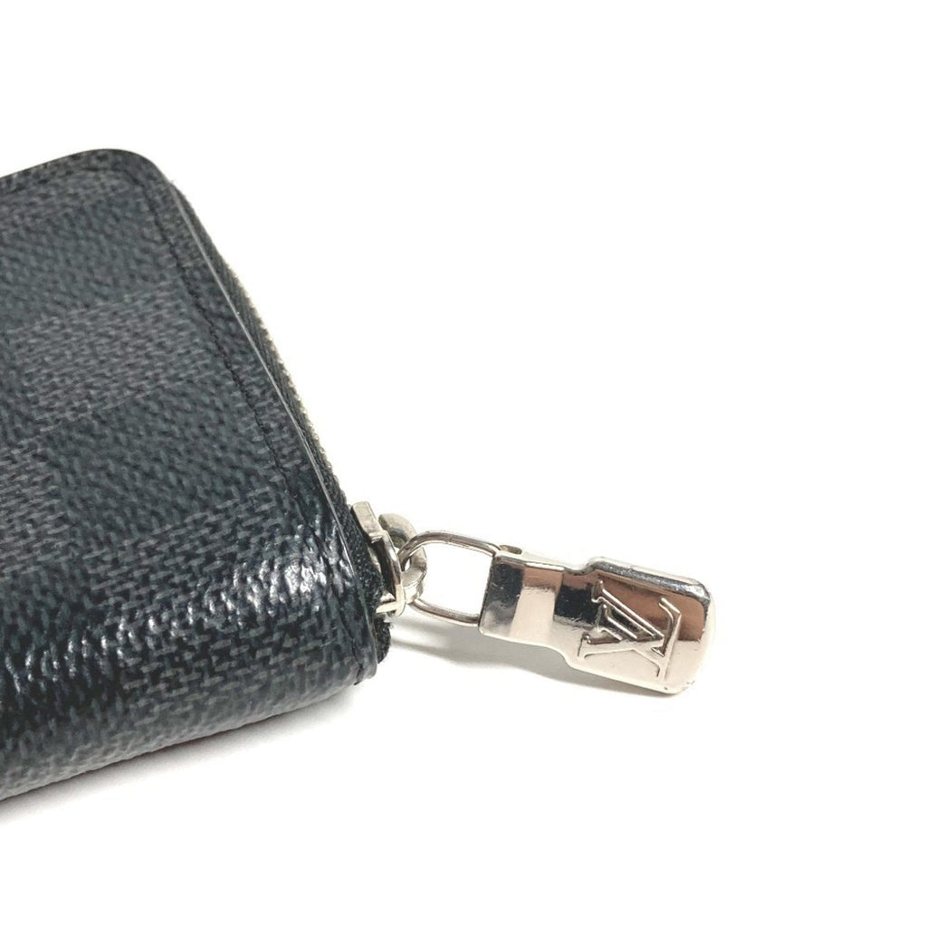 Louis Vuitton Black Damier Graphite Damier Graphite Coin Purse/Coin Case (Pre-Owned)