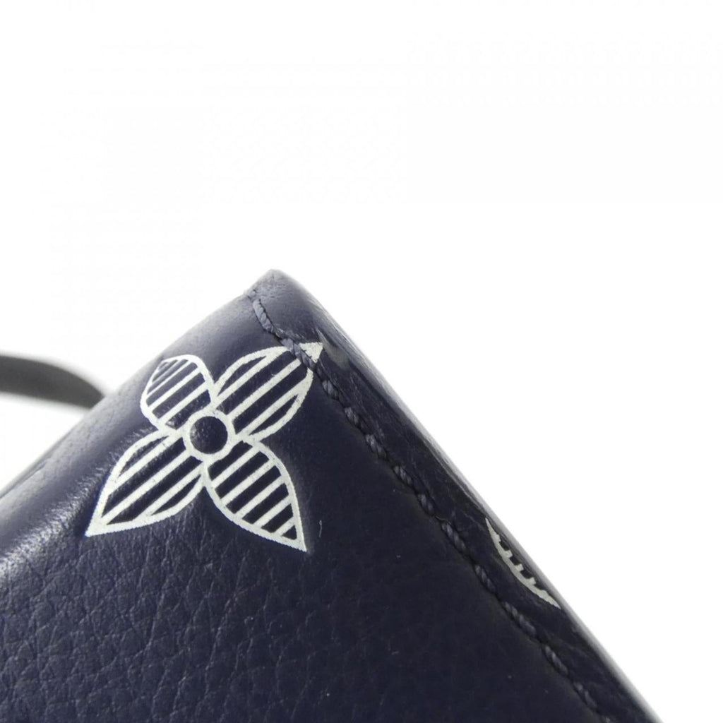 Louis Vuitton Ancre Blue Leather Shoulder Bag (Pre-Owned)