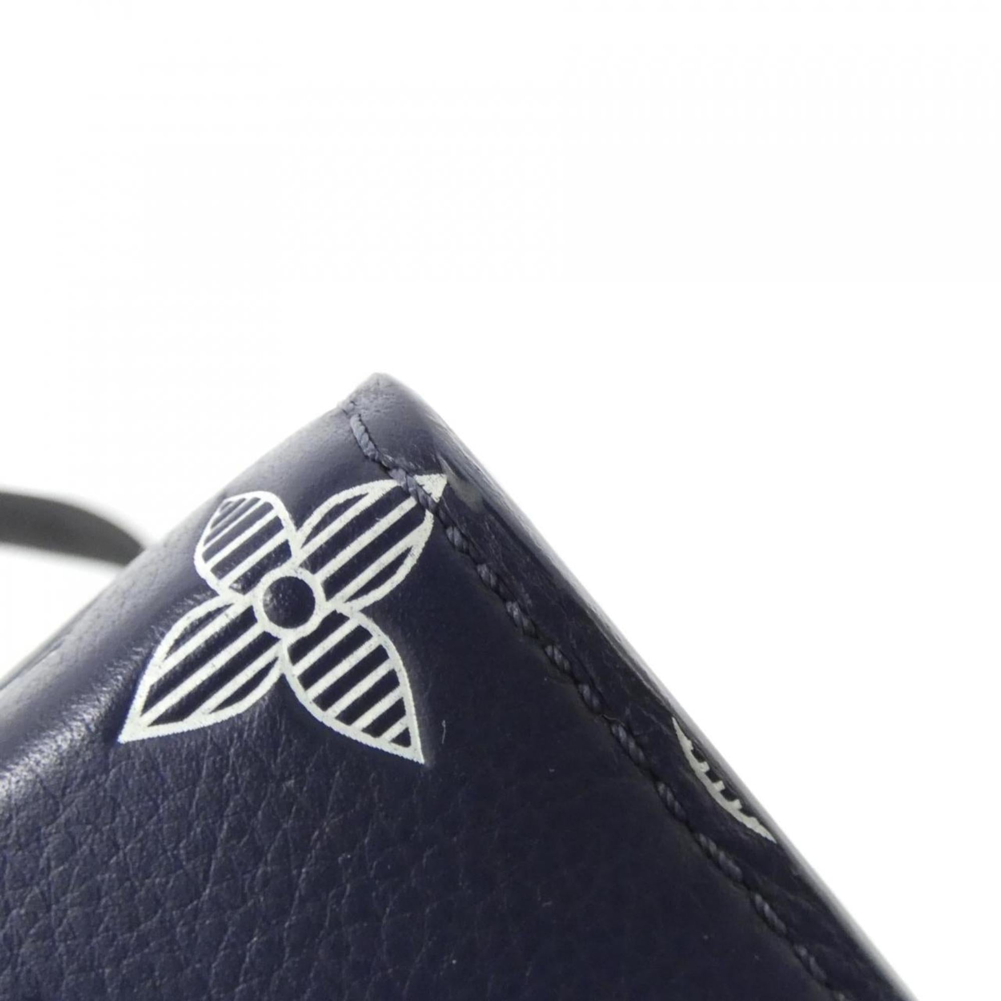 Louis Vuitton Ancre Blue Leather Shoulder Bag (Pre-Owned)