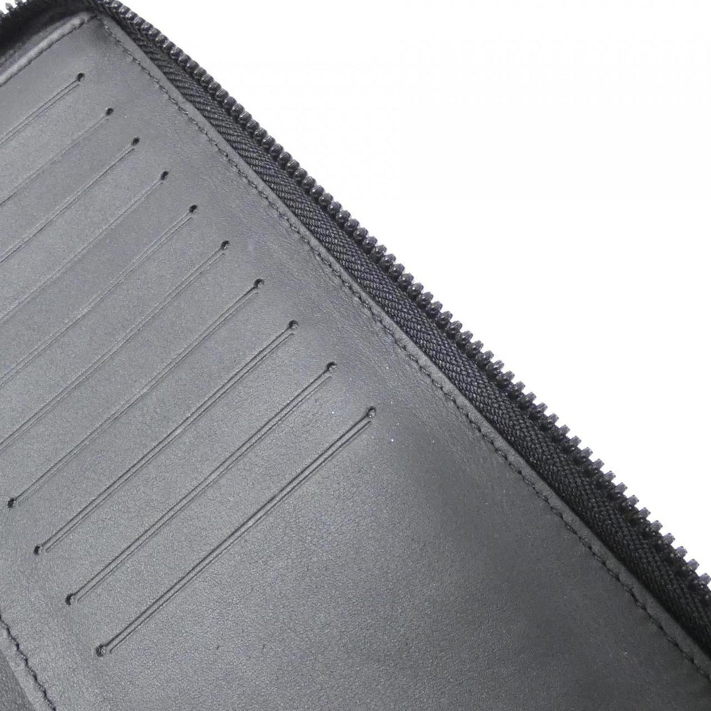 Louis Vuitton Black Leather Long Wallet (Bi-Fold) (Pre-Owned)