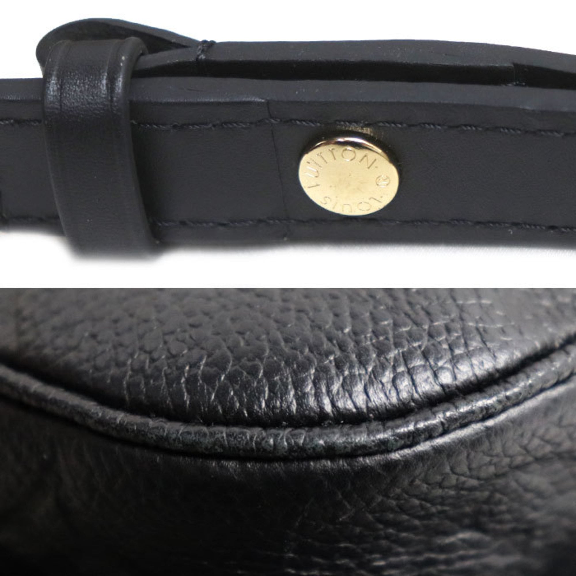 Louis Vuitton Black Monogram Empreinte Pouch Shoulder Bag (Pre-Owned)