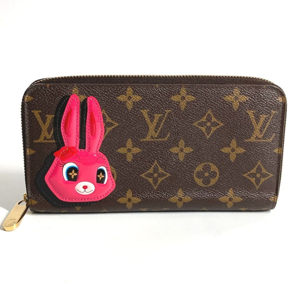 Louis Vuitton Brown Pink Monogram Long Wallet (Bi-Fold) (Pre-Owned)
