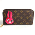 Louis Vuitton Brown Pink Monogram Long Wallet (Bi-Fold) (Pre-Owned)