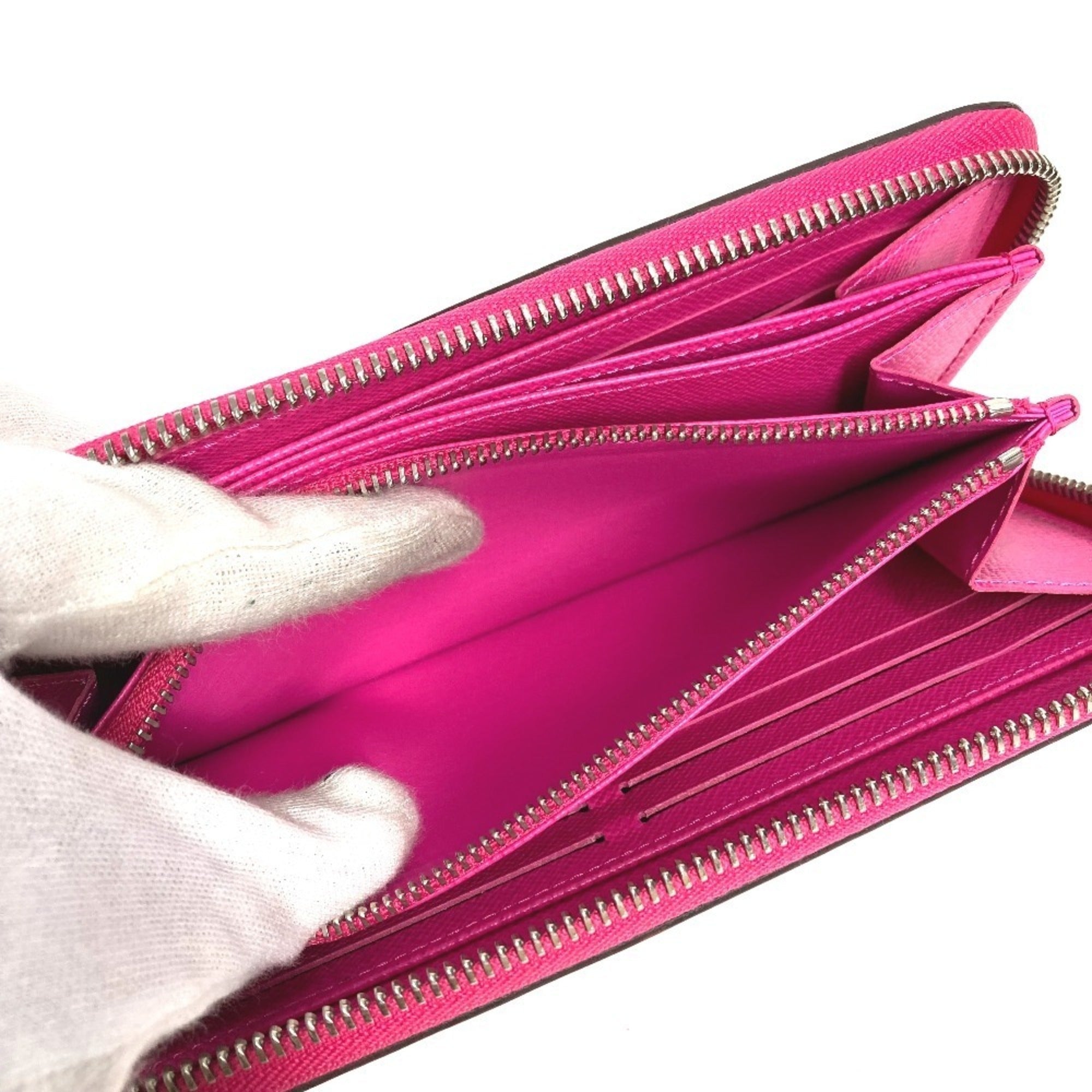 Louis Vuitton Pink Epi Leather Long Wallet (Bi-Fold) (Pre-Owned)