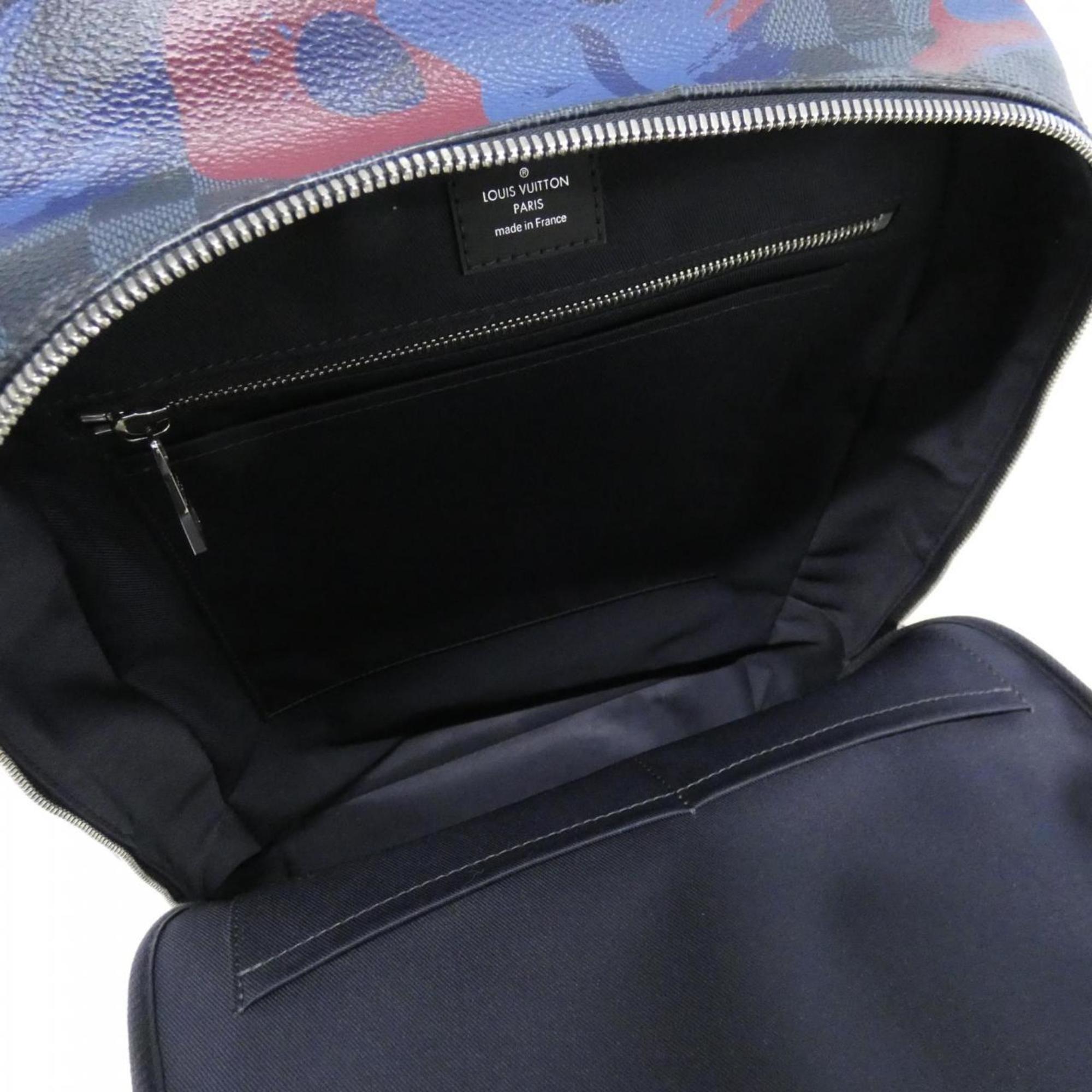 Louis Vuitton Bordeaux Coated Canvas Backpack (Pre-Owned)