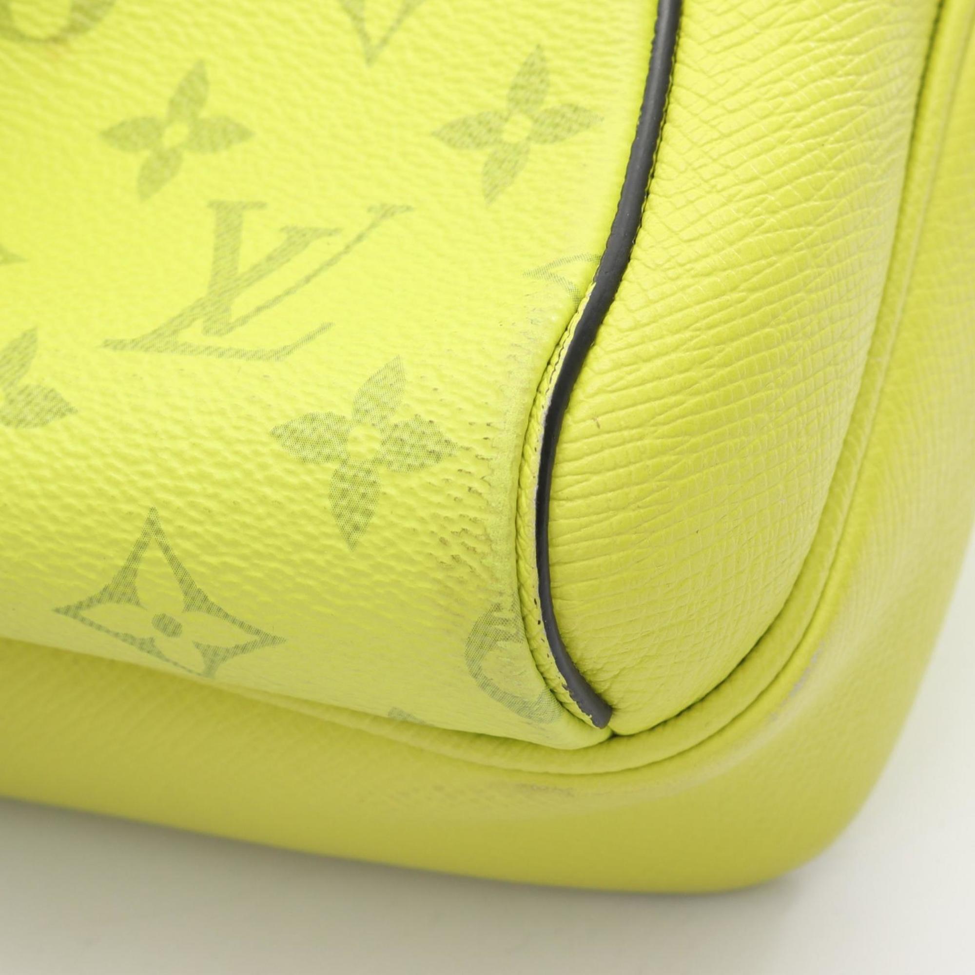 Louis Vuitton Jaune Yellow Coated Canvas Leather Shoulder Bag (Pre-Owned)